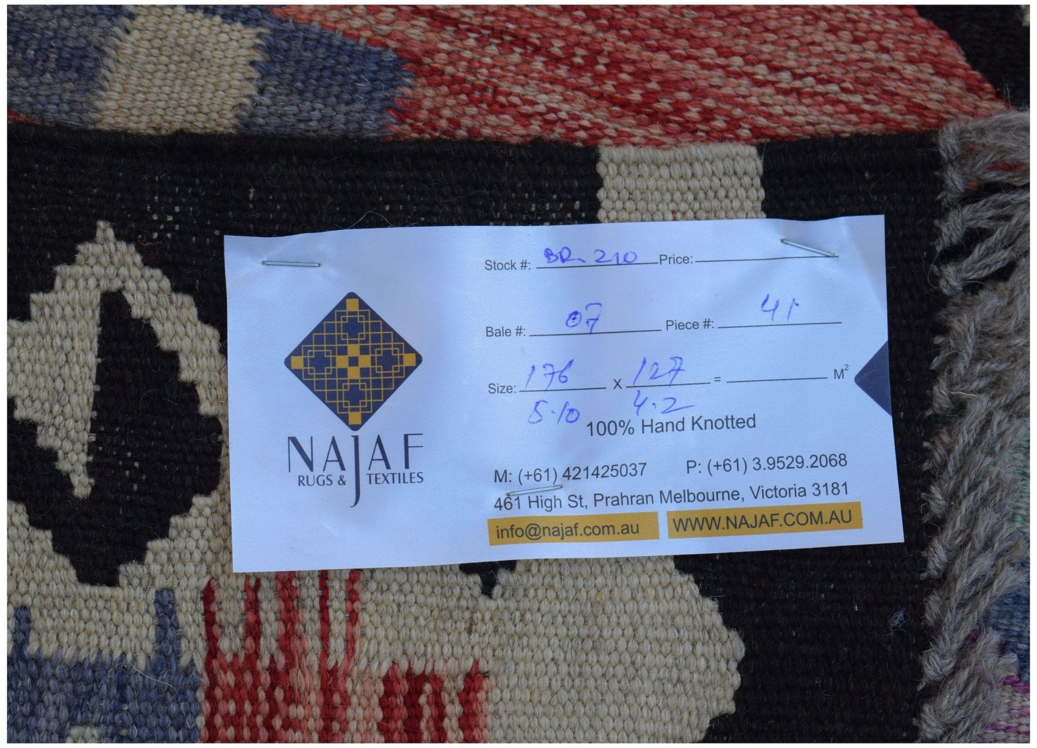 Handmade Afghan Maimana Kilim | 176 x 127 cm | 5'10" x 4'2" - Najaf Rugs & Textile