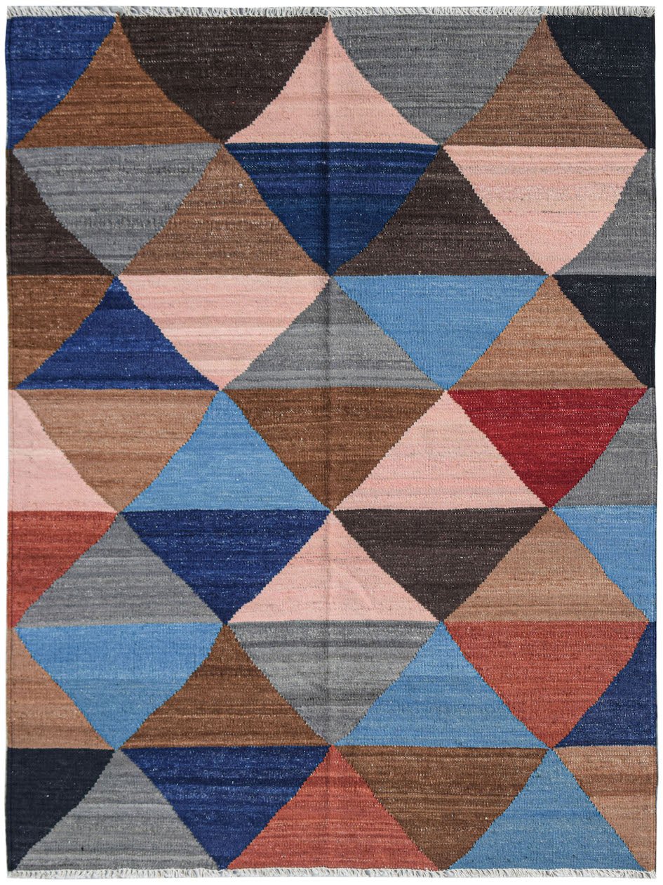 Handmade Afghan Maimana Kilim | 176 x 132 cm | 5'9" x 4'4" - Najaf Rugs & Textile