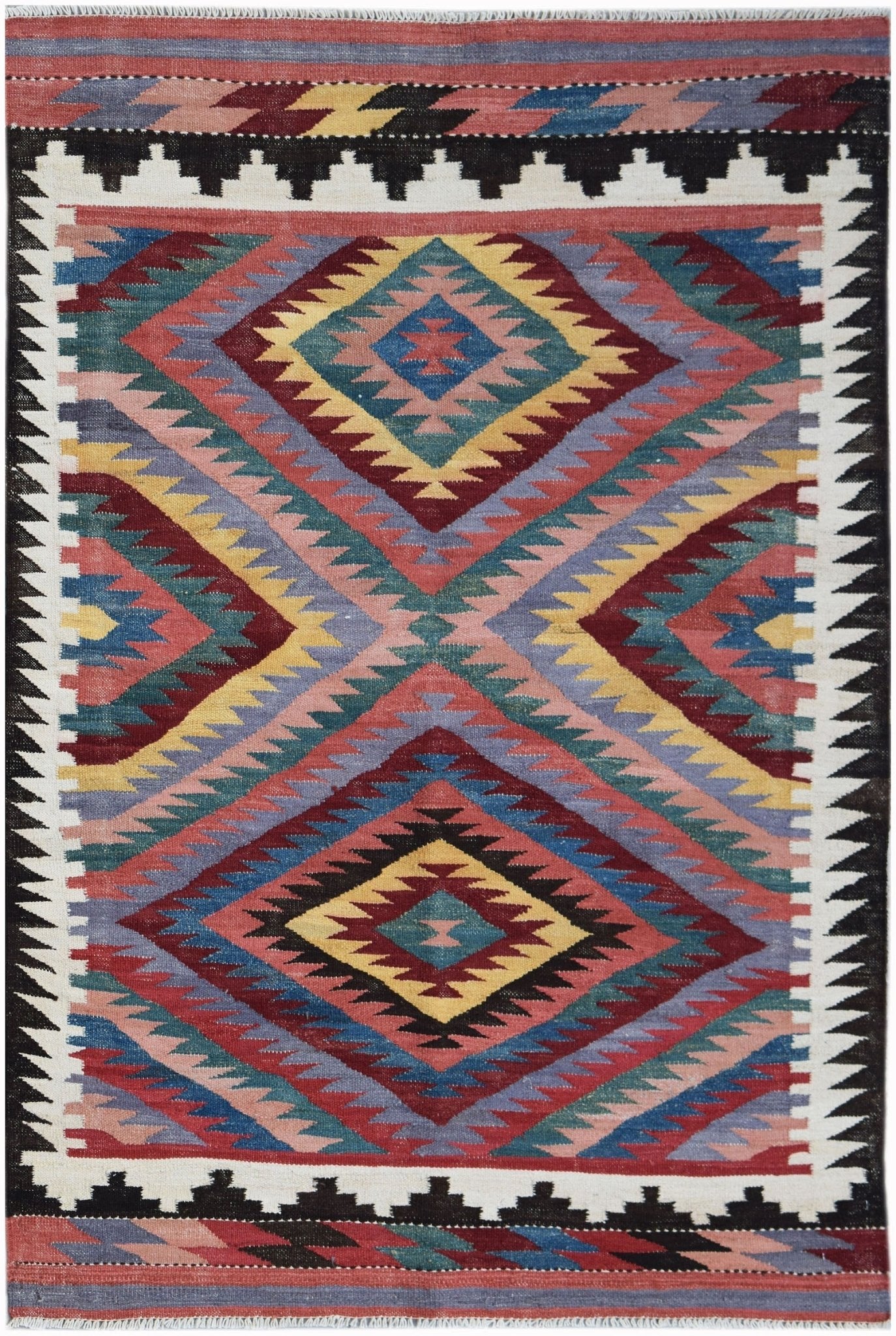 Handmade Afghan Maimana Kilim | 179 x 118 cm | 5'11" x 3'10" - Najaf Rugs & Textile