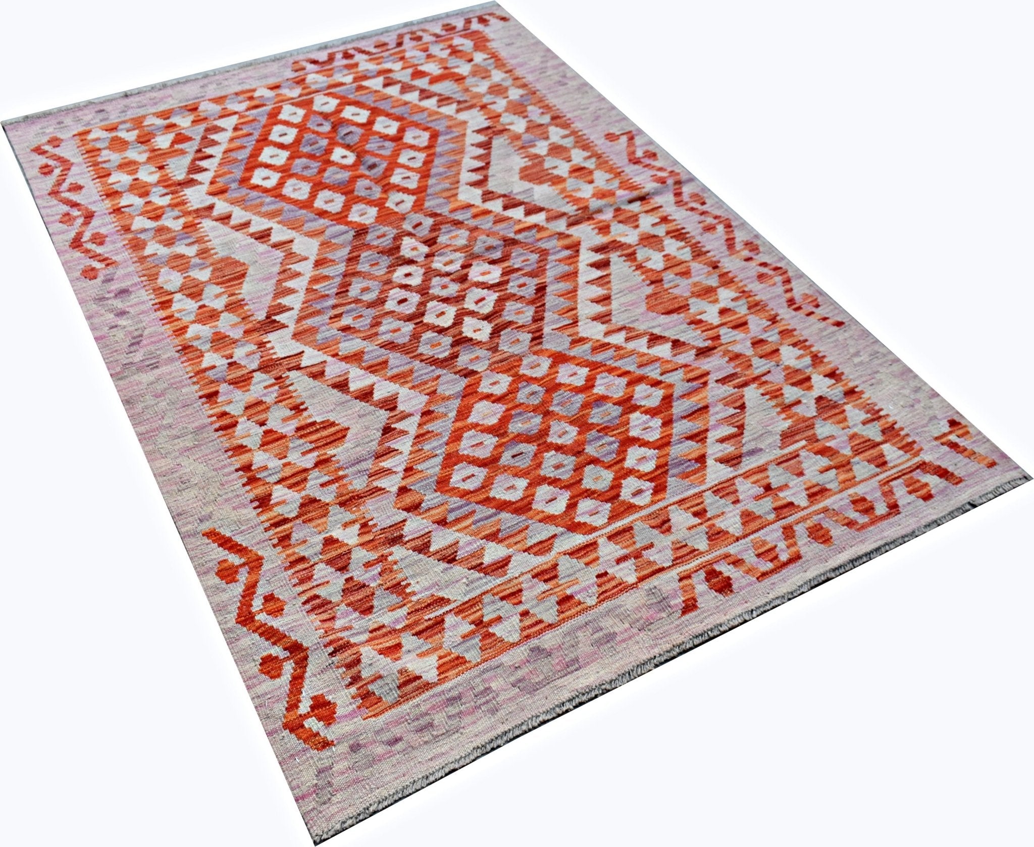 Handmade Afghan Maimana Kilim | 181 x 122 cm | 5'11" x 4' - Najaf Rugs & Textile