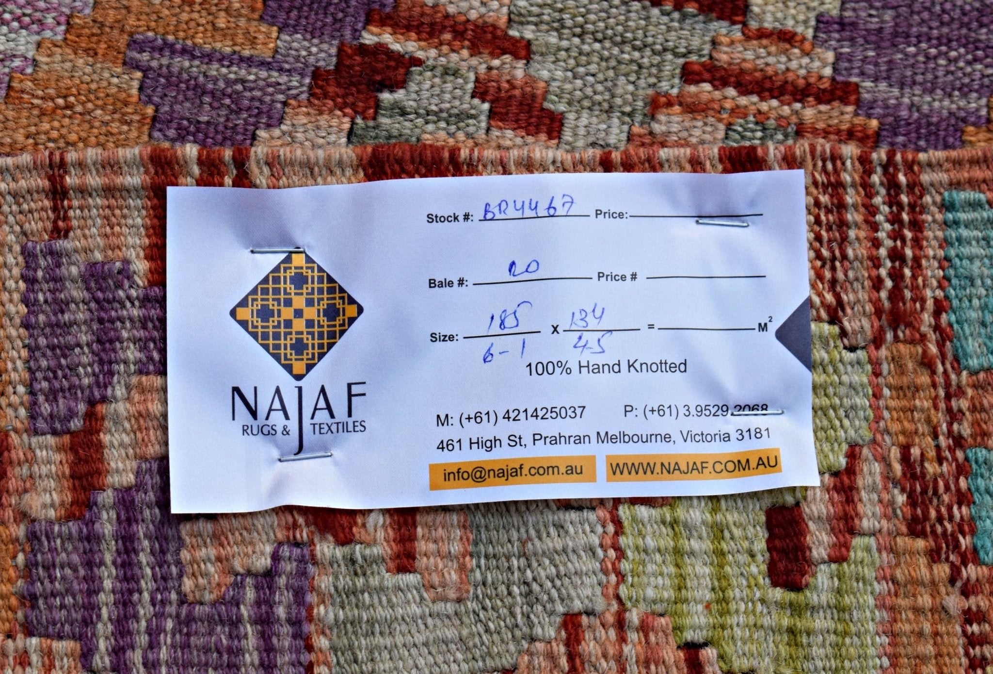 Handmade Afghan Maimana Kilim | 185 x 134 cm | 6'1" x 4'5" - Najaf Rugs & Textile