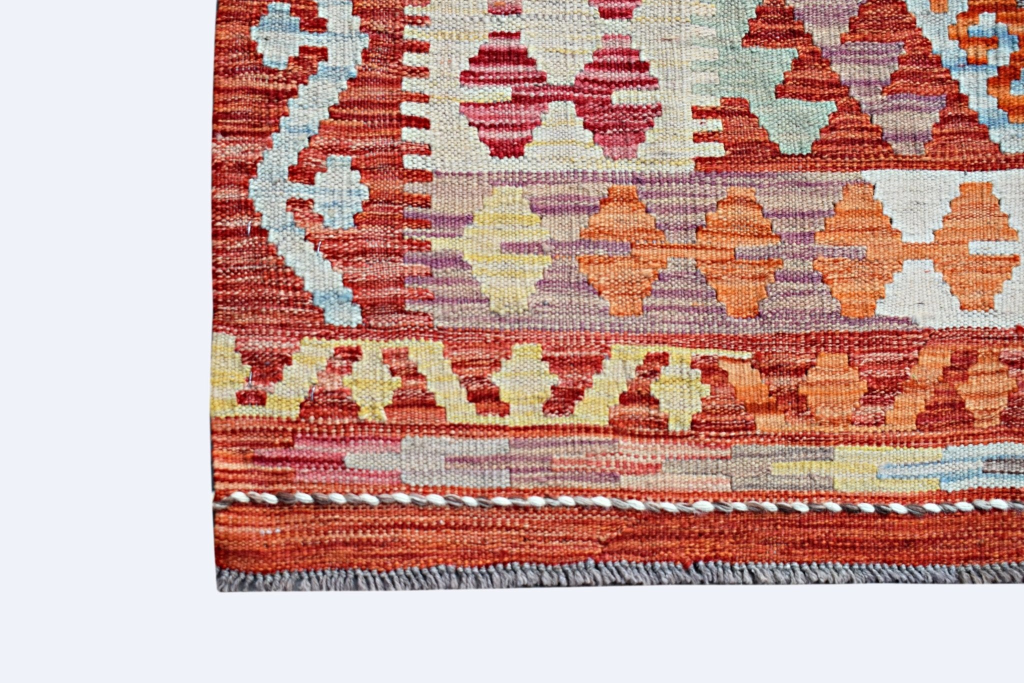 Handmade Afghan Maimana Kilim | 186 x 121 cm | 6'2" x 4' - Najaf Rugs & Textile