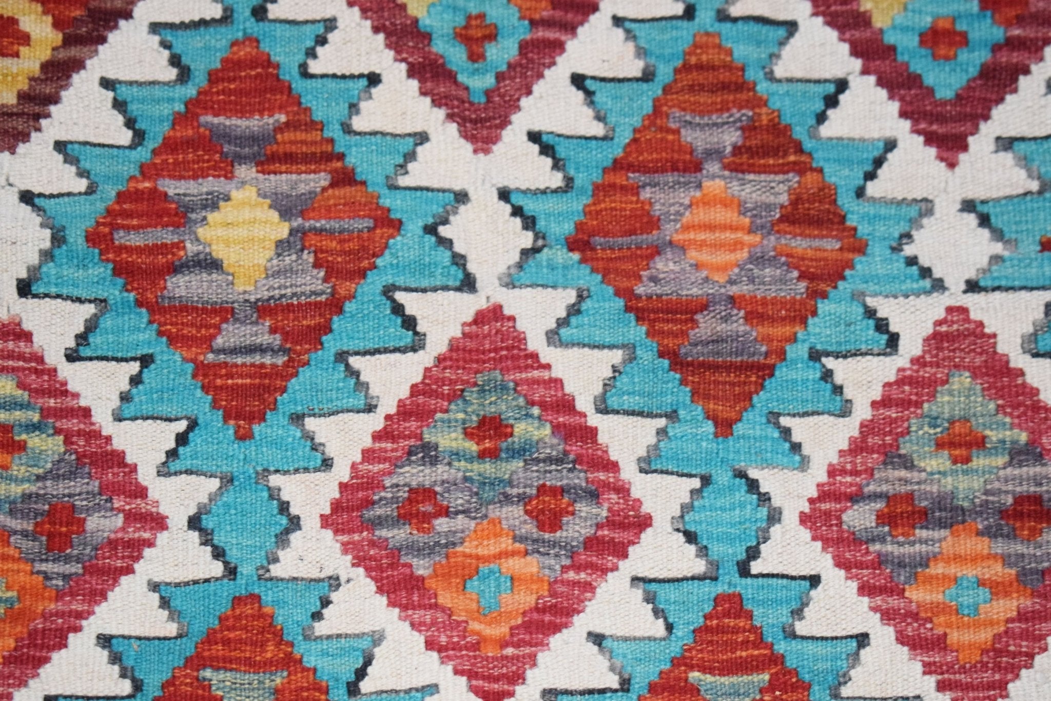 Handmade Afghan Maimana Kilim | 189 x 154 cm | 6'3" x 5'1" - Najaf Rugs & Textile