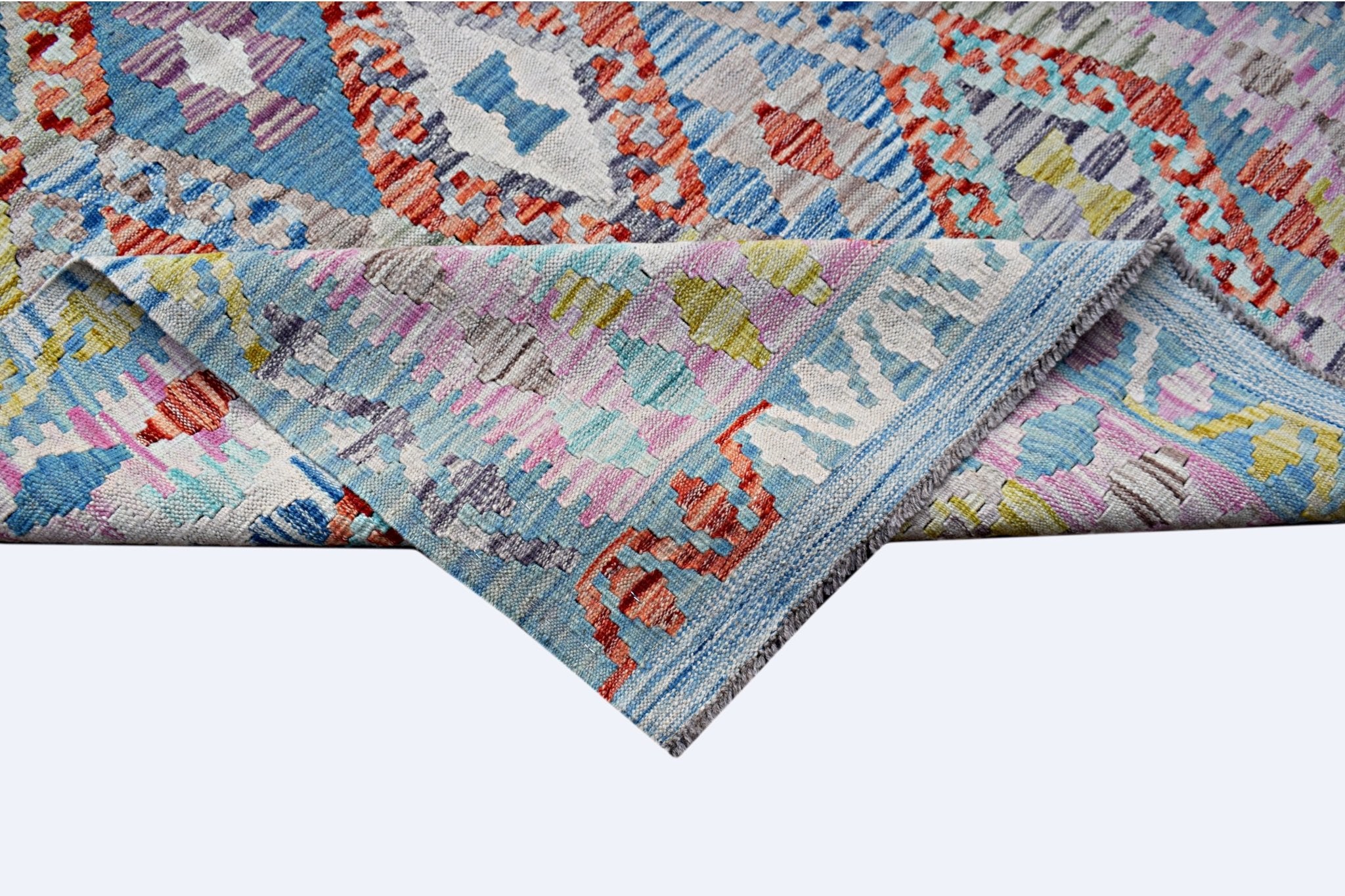 Handmade Afghan Maimana Kilim | 191 x 127 cm | 6'3" x 4'2" - Najaf Rugs & Textile