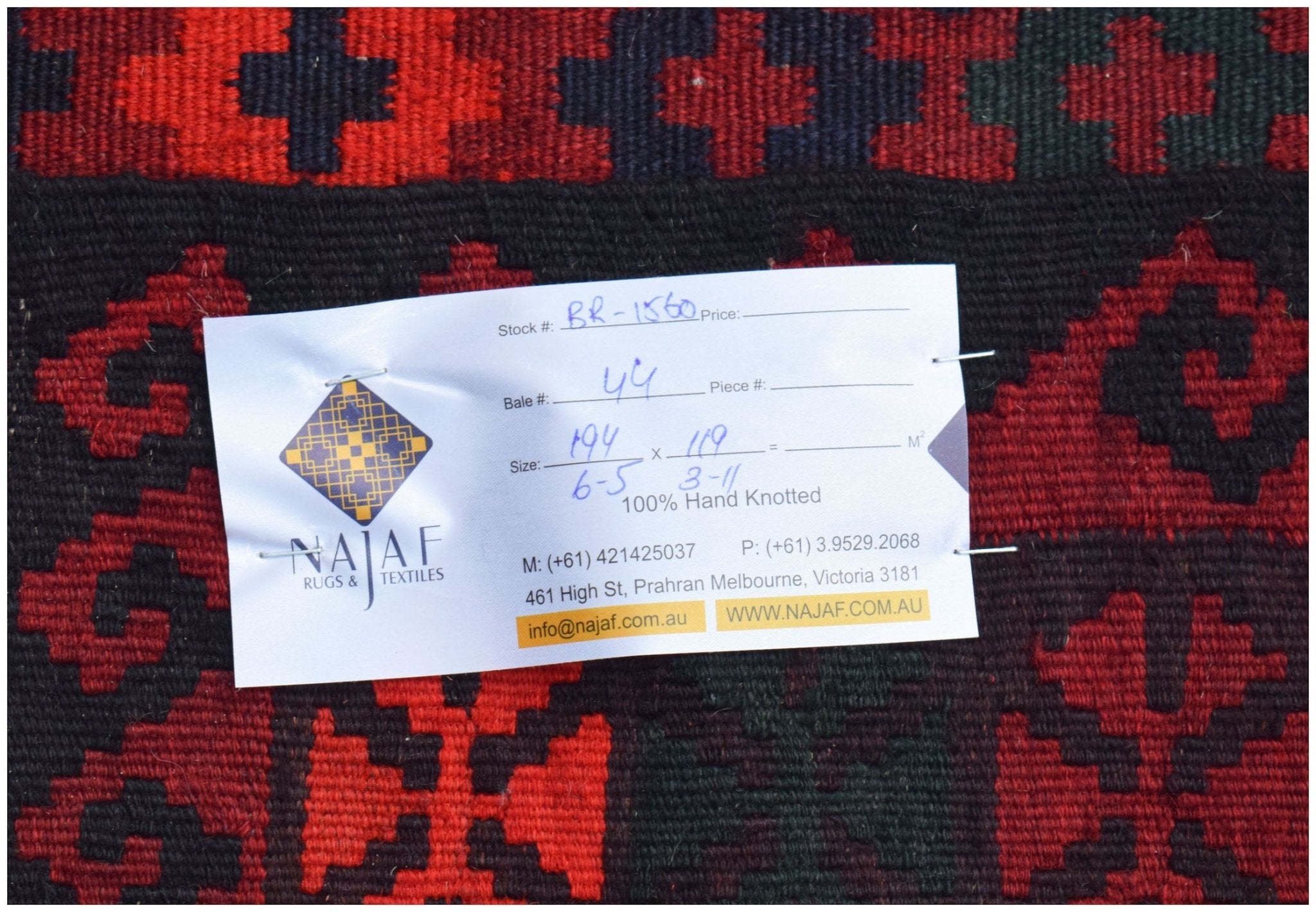 Handmade Afghan Maimana Kilim | 194 x 119 cm | 6'5" x 3'11" - Najaf Rugs & Textile