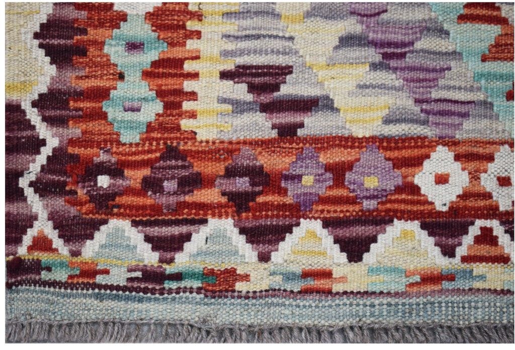 Handmade Afghan Maimana Kilim | 194 x 134 cm | 6'5" x 4'5" - Najaf Rugs & Textile