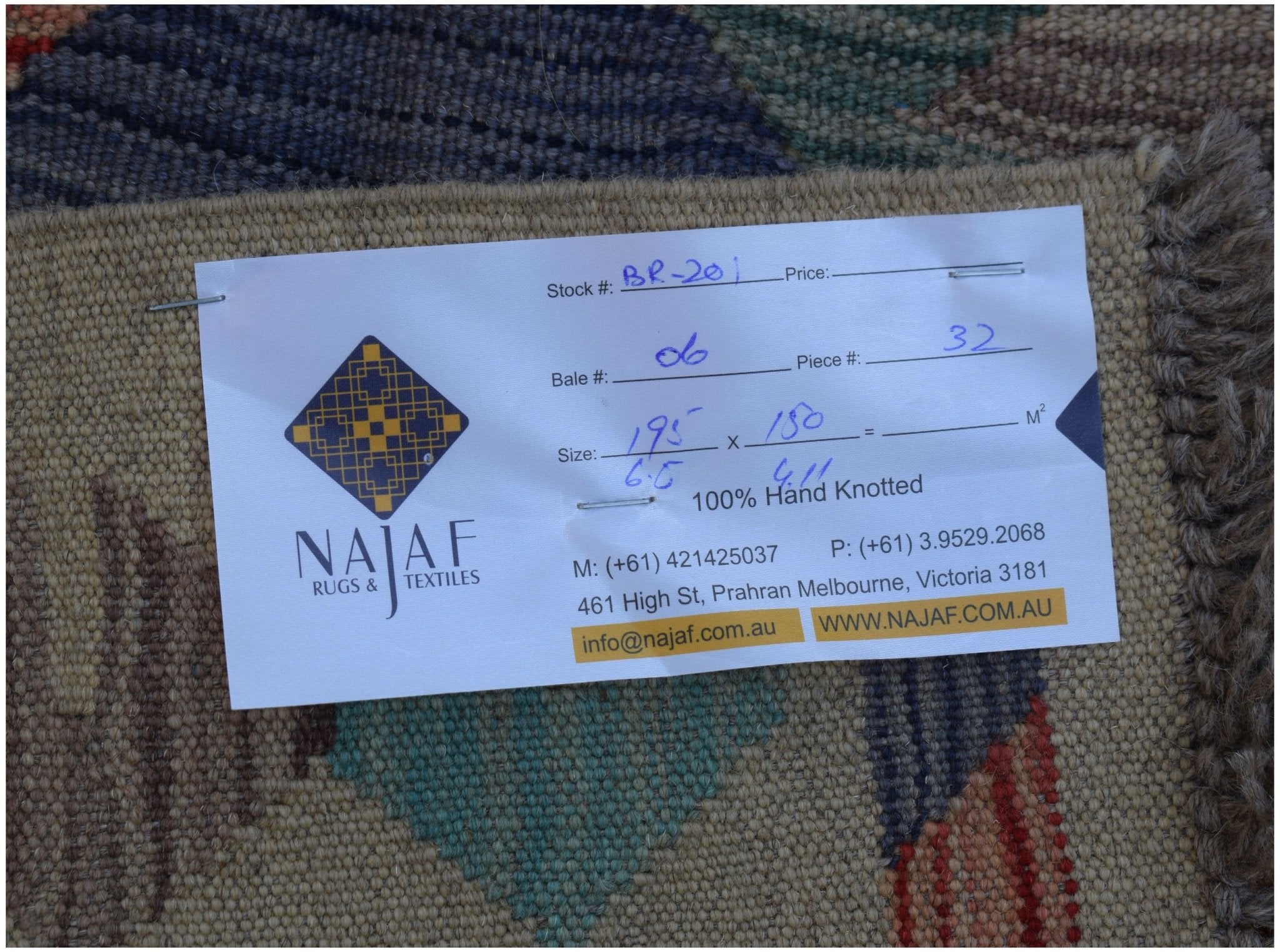 Handmade Afghan Maimana Kilim | 195 x 150 cm | 6'5" x 4'11" - Najaf Rugs & Textile