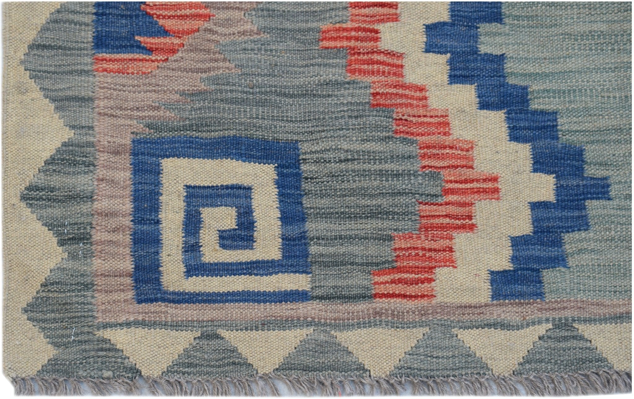 Handmade Afghan Maimana Kilim | 195 x 154 cm | 6'5" x 5'4" - Najaf Rugs & Textile