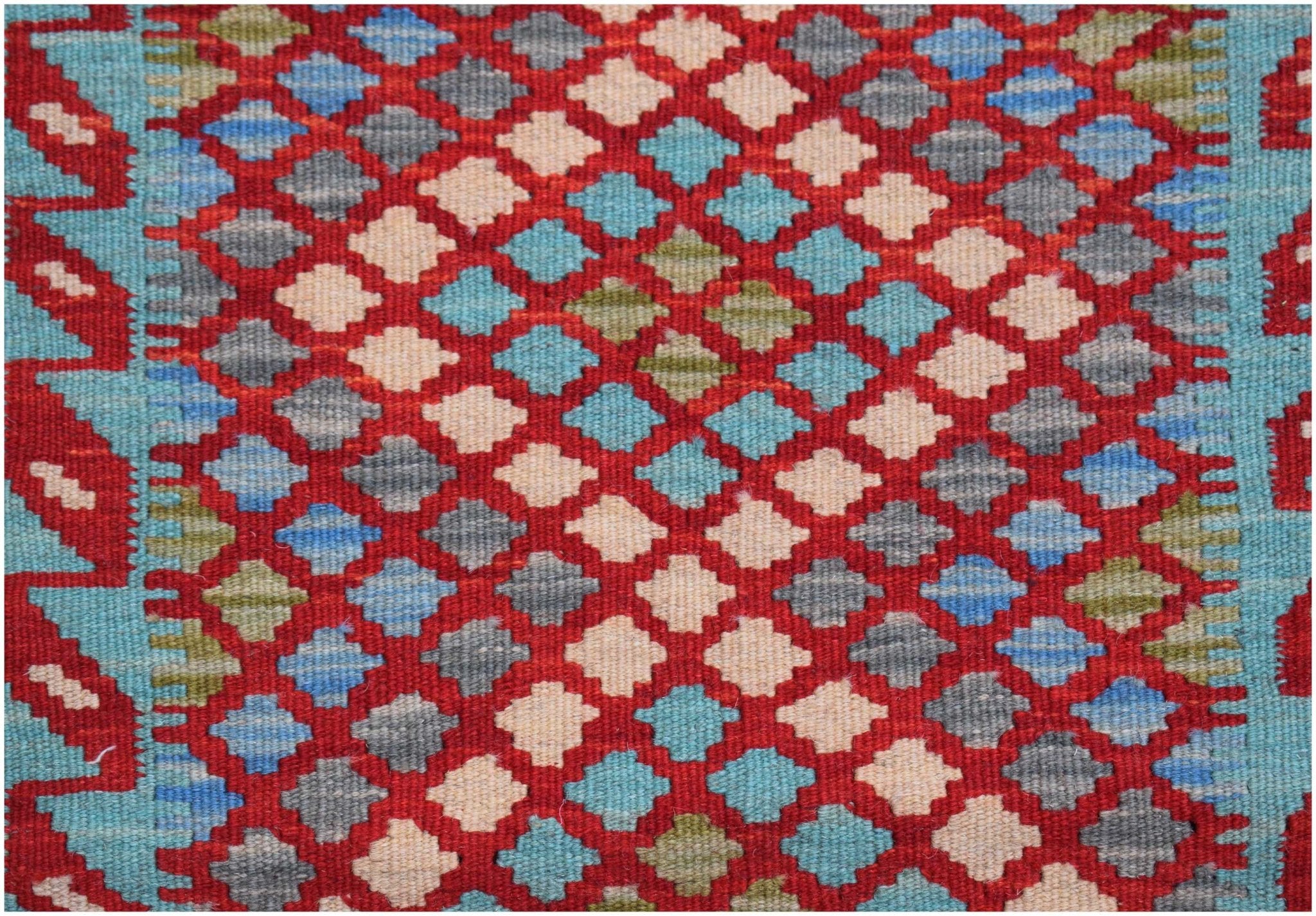 Handmade Afghan Maimana Kilim | 196 x 124 cm | 6' x 4'1" - Najaf Rugs & Textile