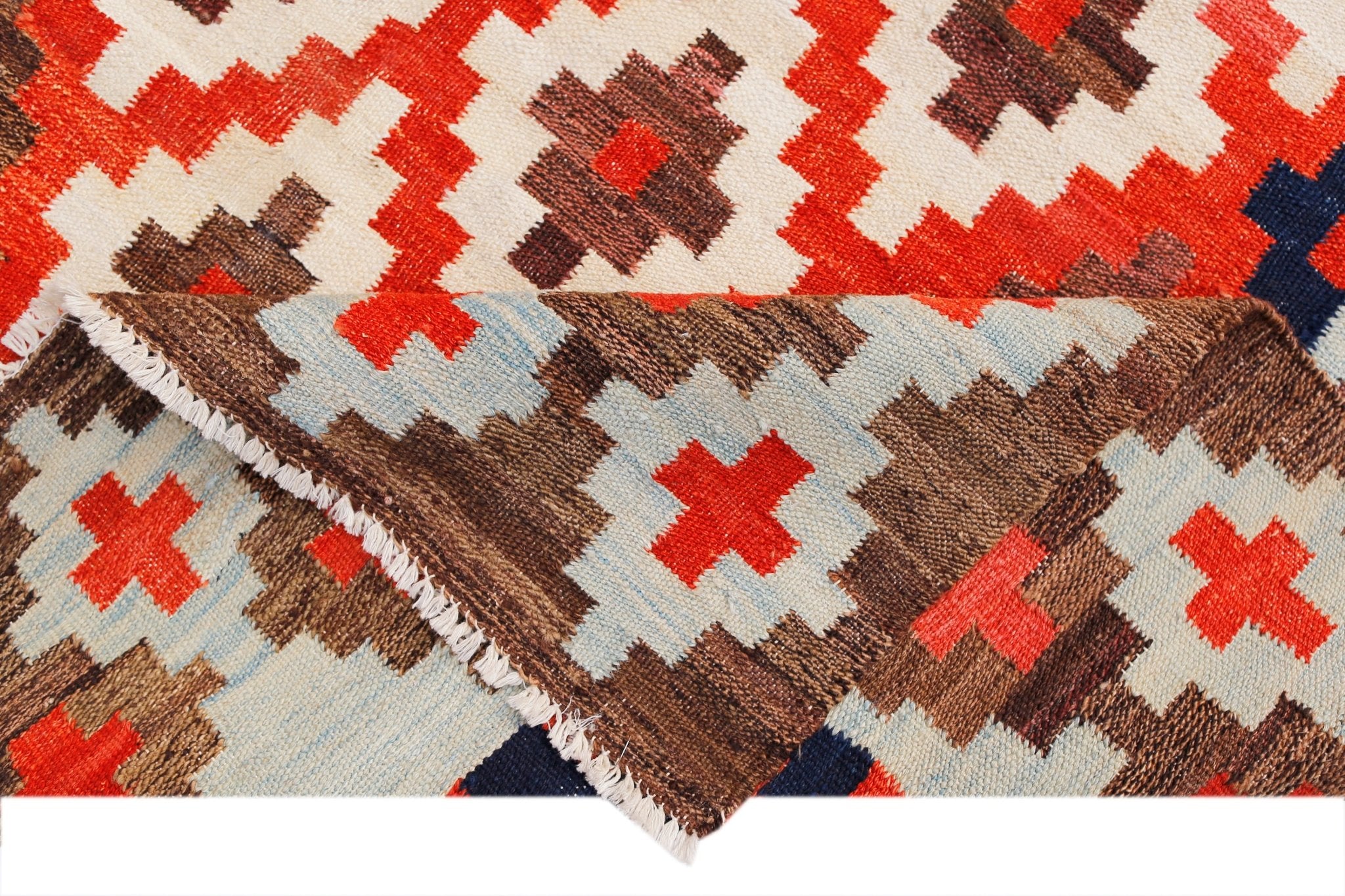 Handmade Afghan Maimana Kilim | 198 x 142 cm | 6'6" x 4'8" - Najaf Rugs & Textile