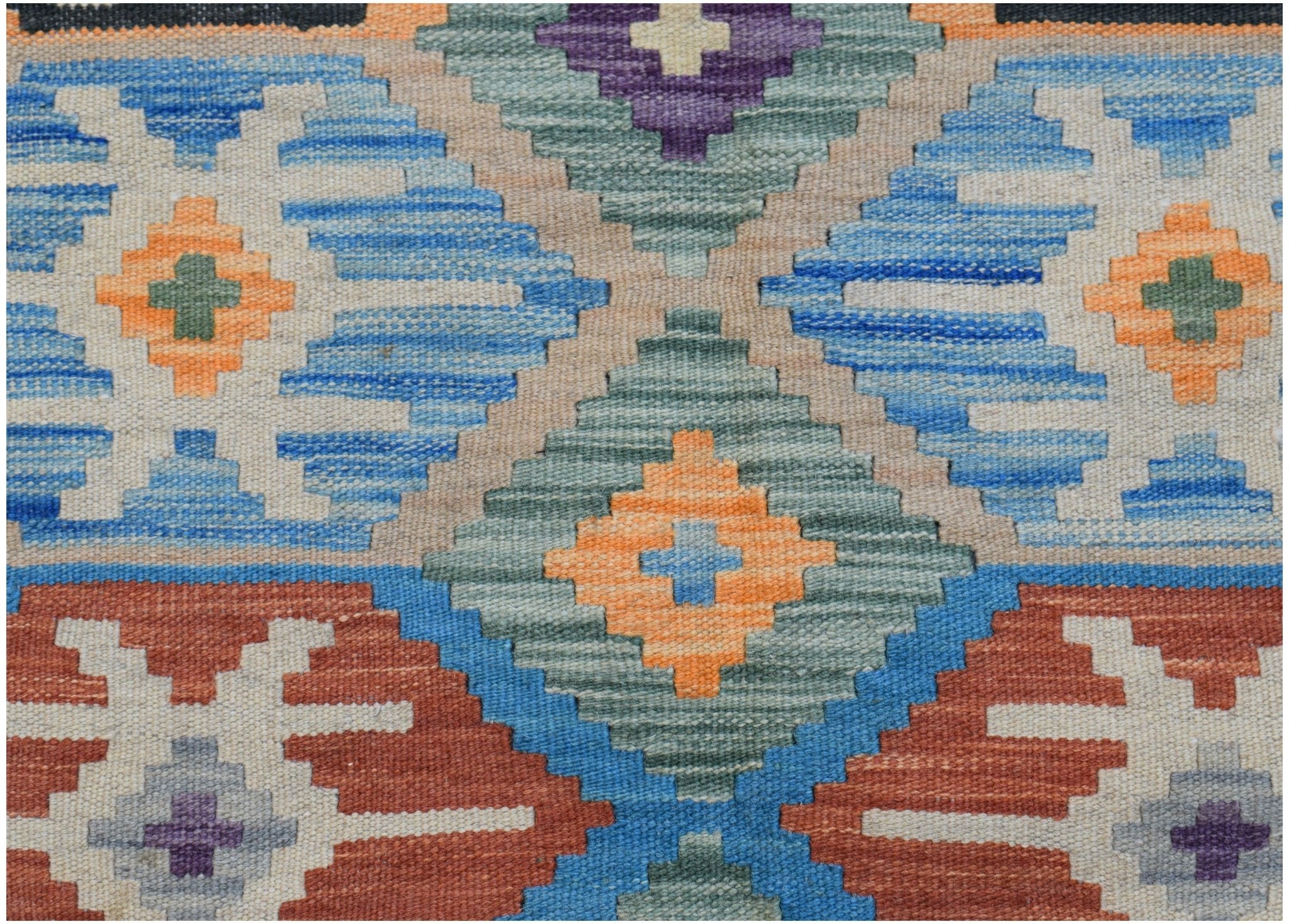 Handmade Afghan Maimana Kilim | 200 x 154 cm | 6'7" x 5'1" - Najaf Rugs & Textile