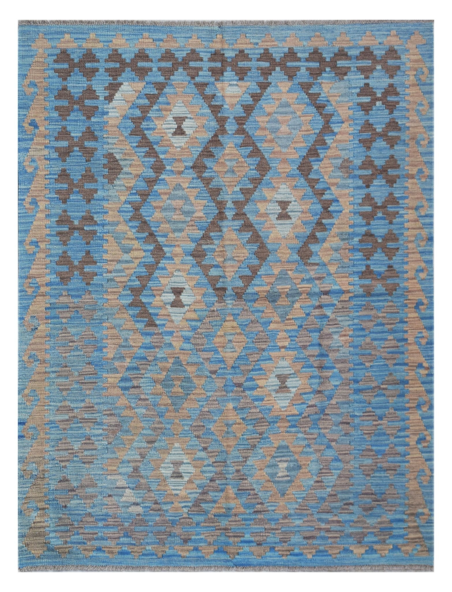 Handmade Afghan Maimana Kilim | 201 x 151 cm | 6'7" x 5' - Najaf Rugs & Textile