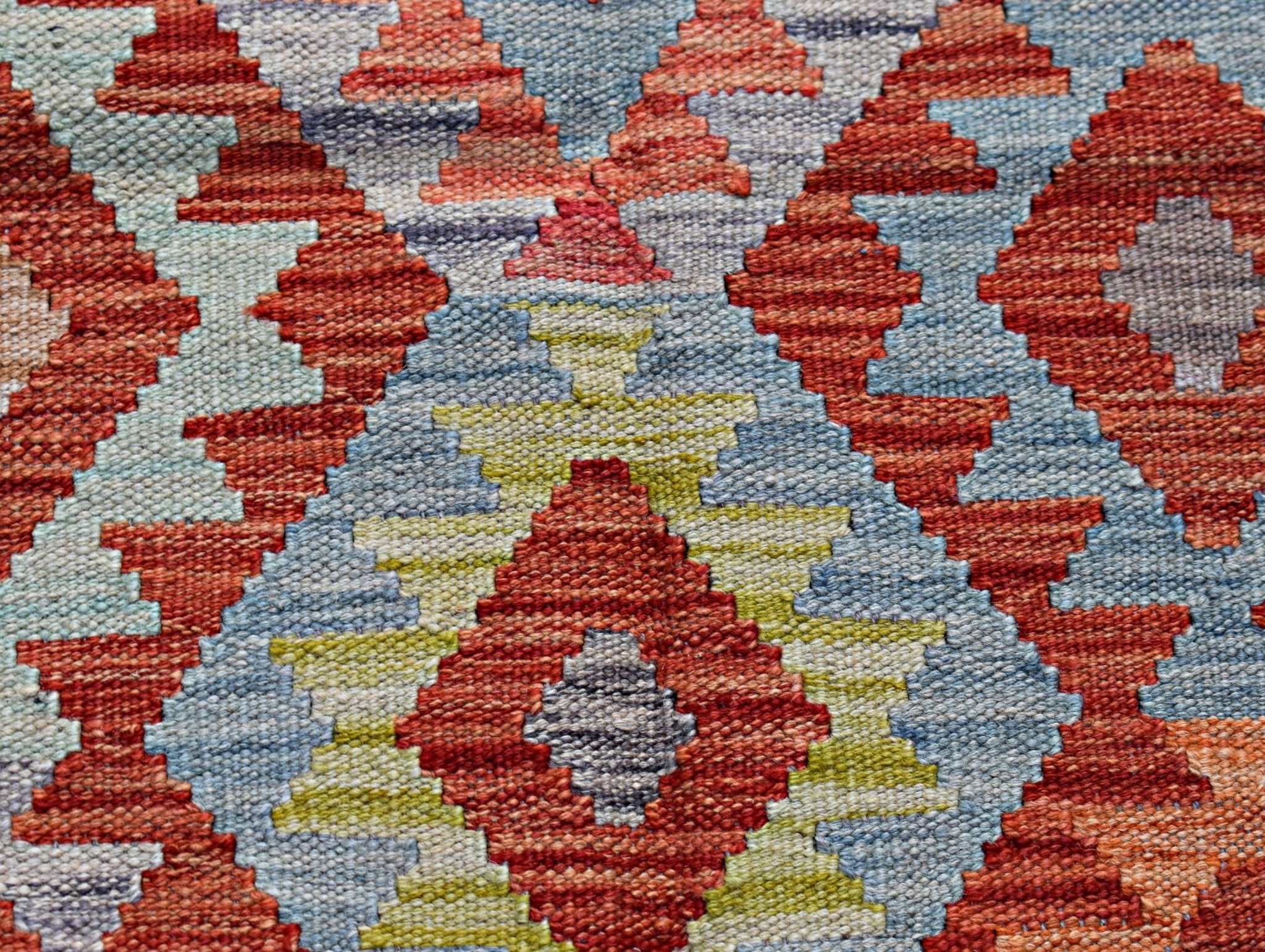 Handmade Afghan Maimana Kilim | 203 x 160 cm | 6'8" x 5'3" - Najaf Rugs & Textile