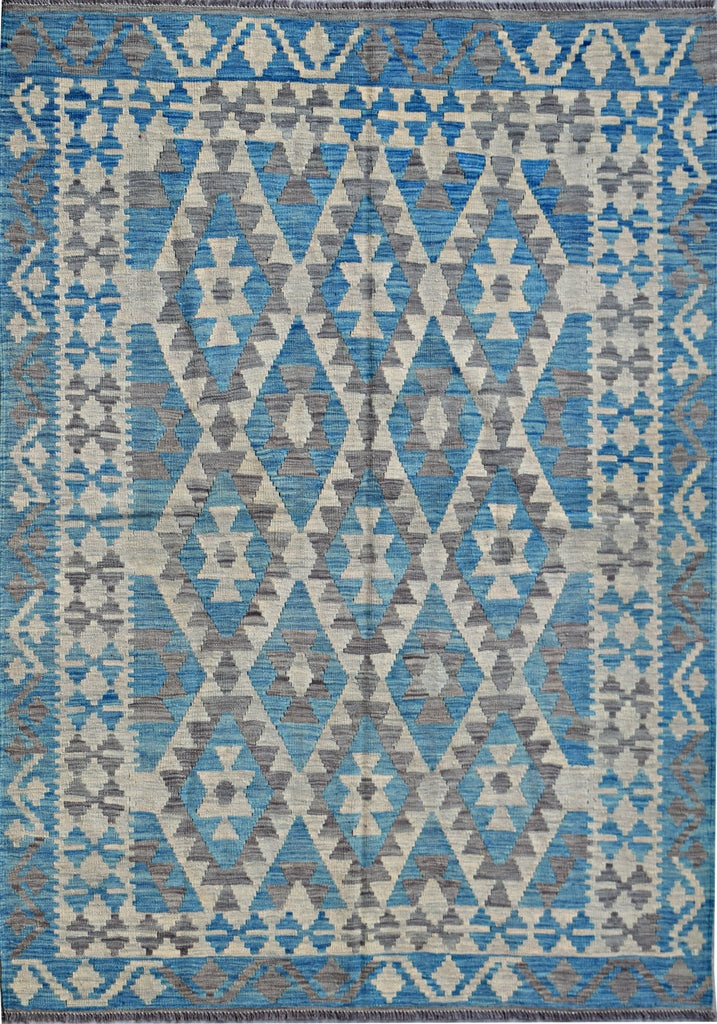 Handmade Afghan Maimana Kilim | 231 x 175 cm | 7'7" x 5'9" - Najaf Rugs & Textile
