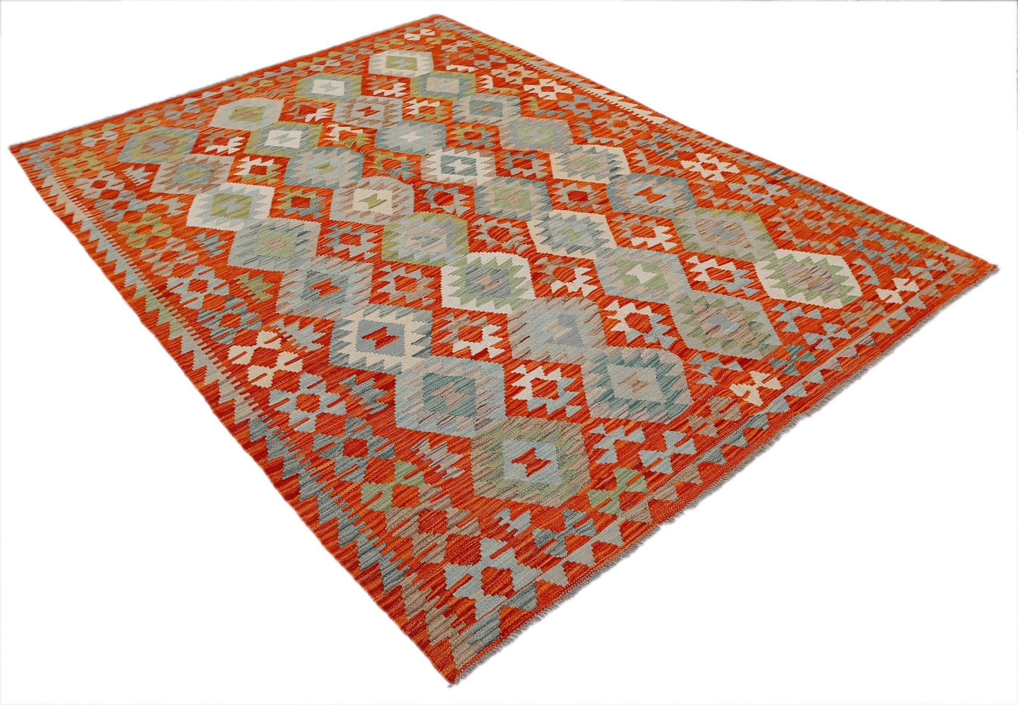 Handmade Afghan Maimana Kilim | 234 x 171 cm | 7'8" x 5'8" - Najaf Rugs & Textile