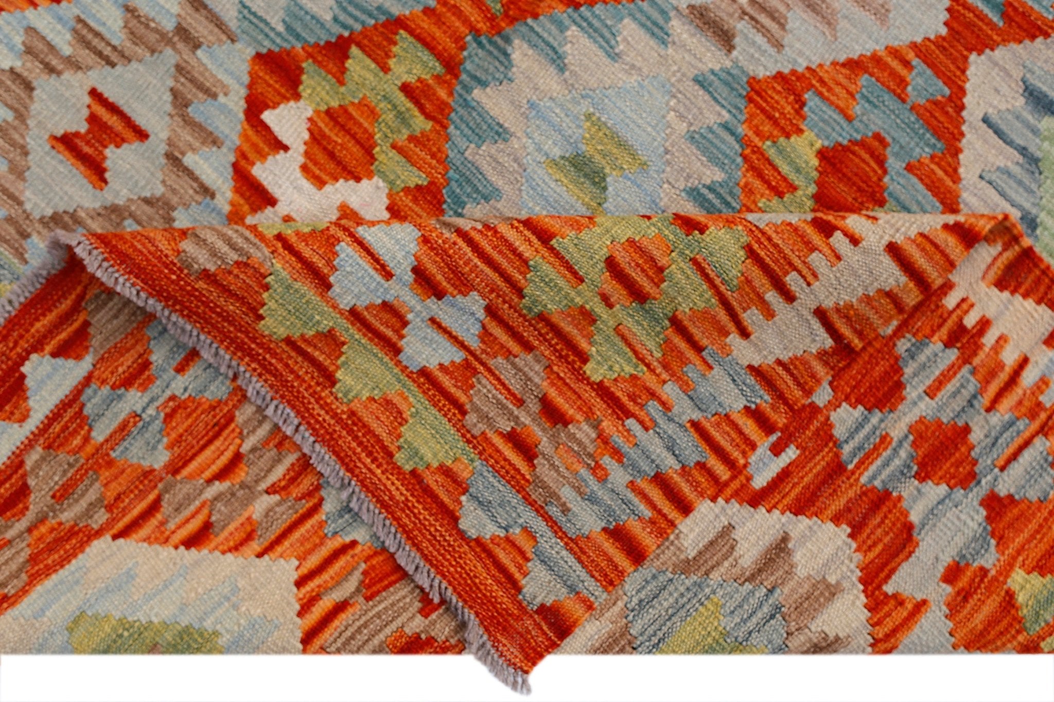 Handmade Afghan Maimana Kilim | 234 x 171 cm | 7'8" x 5'8" - Najaf Rugs & Textile