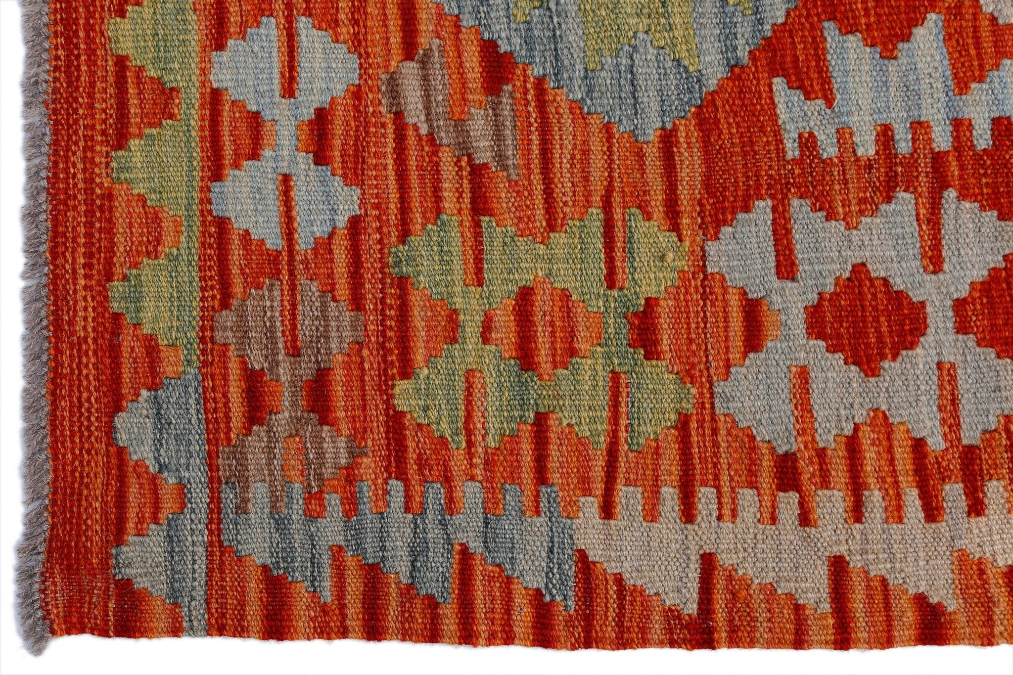 Handmade Afghan Maimana Kilim | 234 x 171 cm | 7'8" x 5'8" - Najaf Rugs & Textile