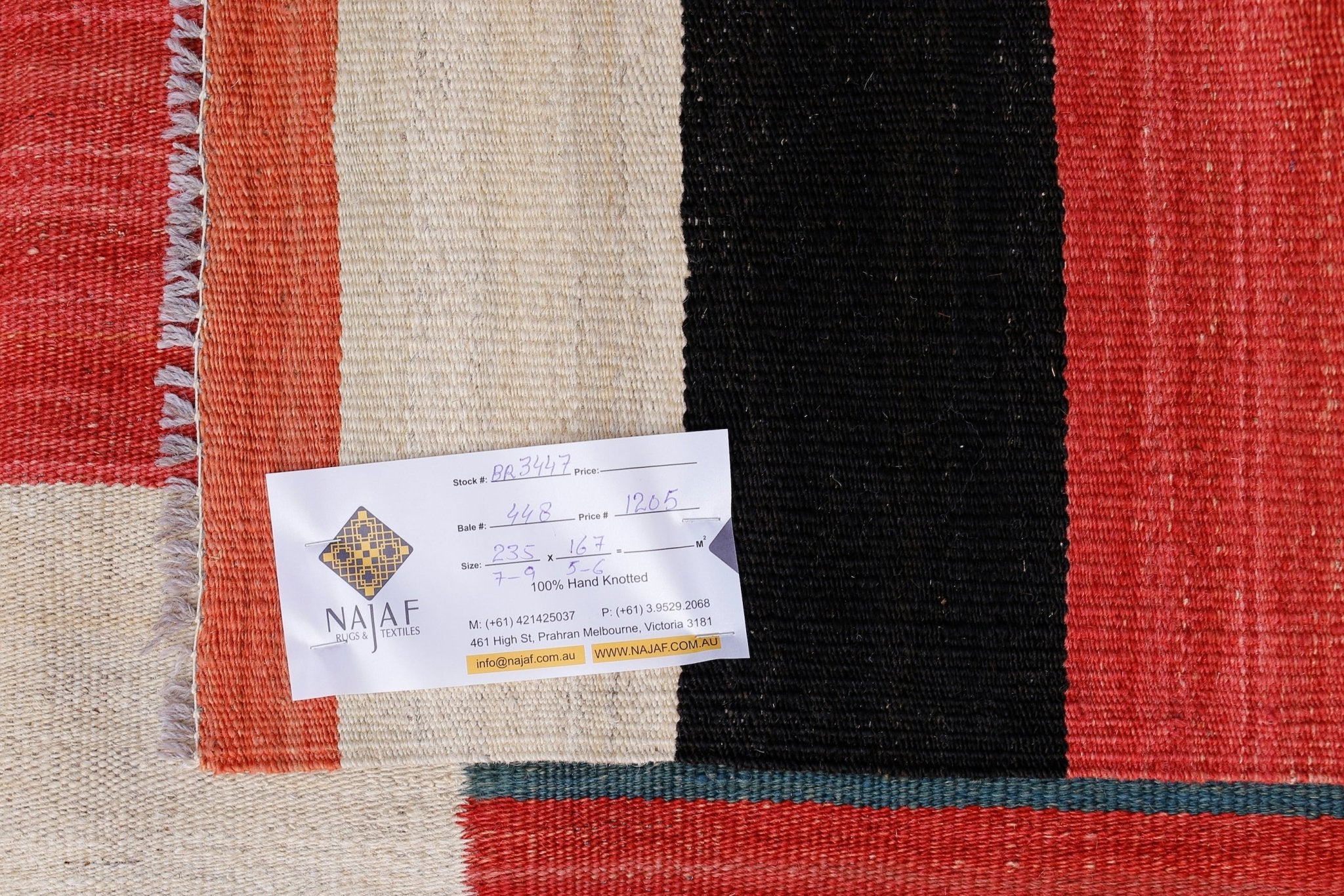 Handmade Afghan Maimana Kilim | 235 x 167 cm | 7'9" x 5'6" - Najaf Rugs & Textile