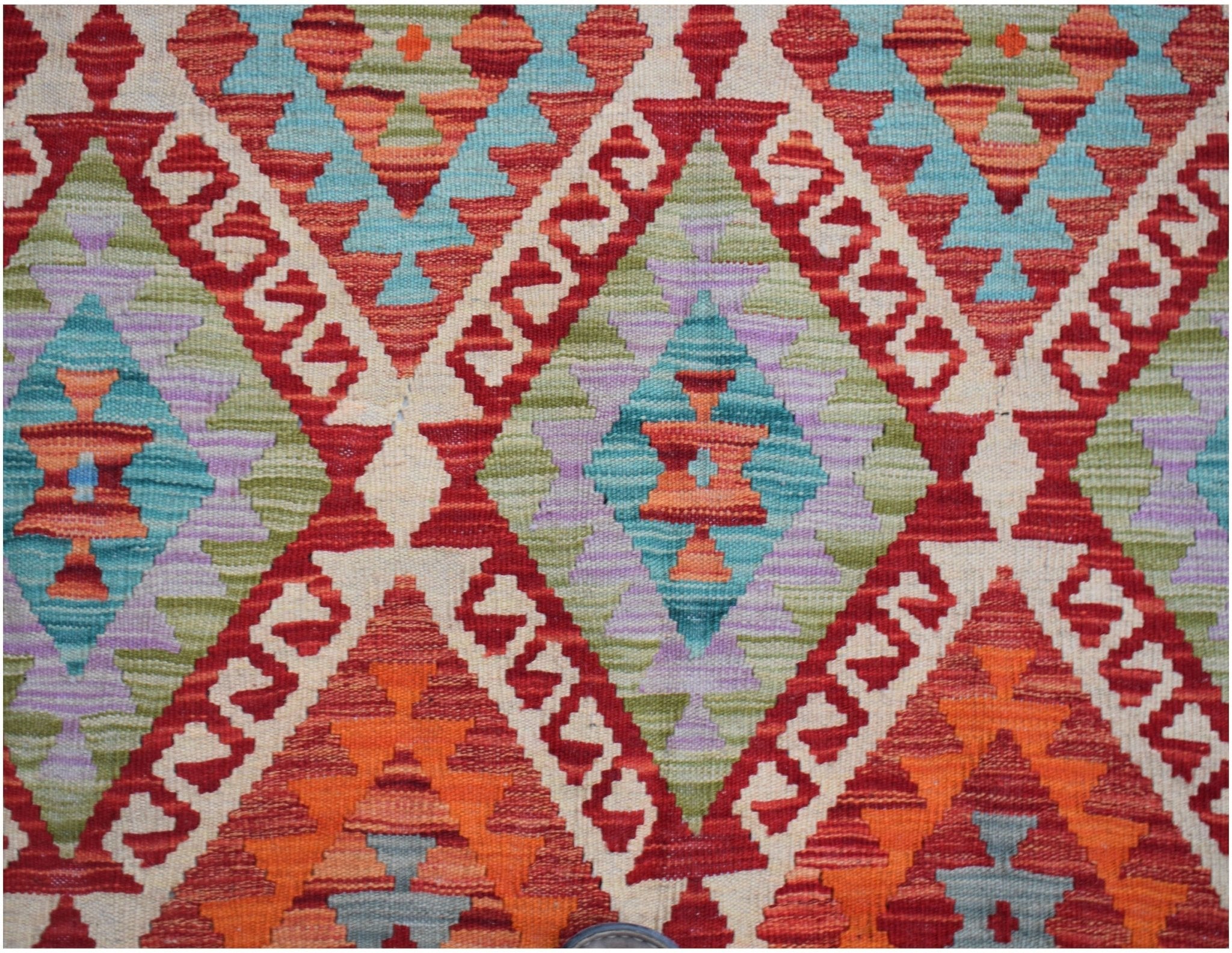 Handmade Afghan Maimana Kilim | 237 x 151 cm | 7'10" x 5' - Najaf Rugs & Textile