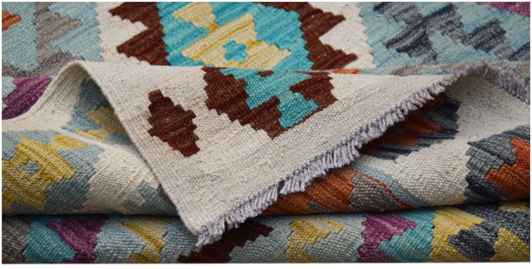 Handmade Afghan Maimana Kilim | 237 x 169 cm | 7'10" x 5'7" - Najaf Rugs & Textile