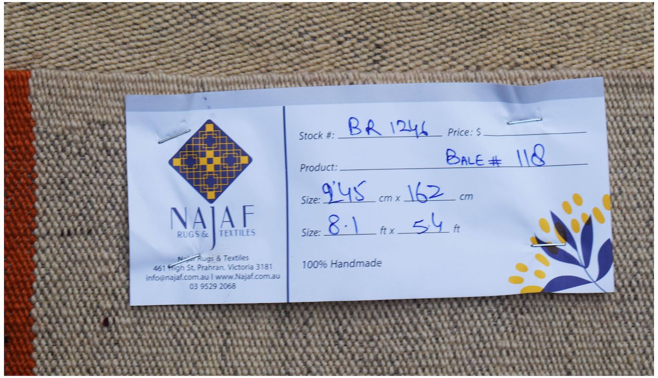 Handmade Afghan Maimana Kilim | 245 x 162 cm | 8'1" x 5'4" - Najaf Rugs & Textile