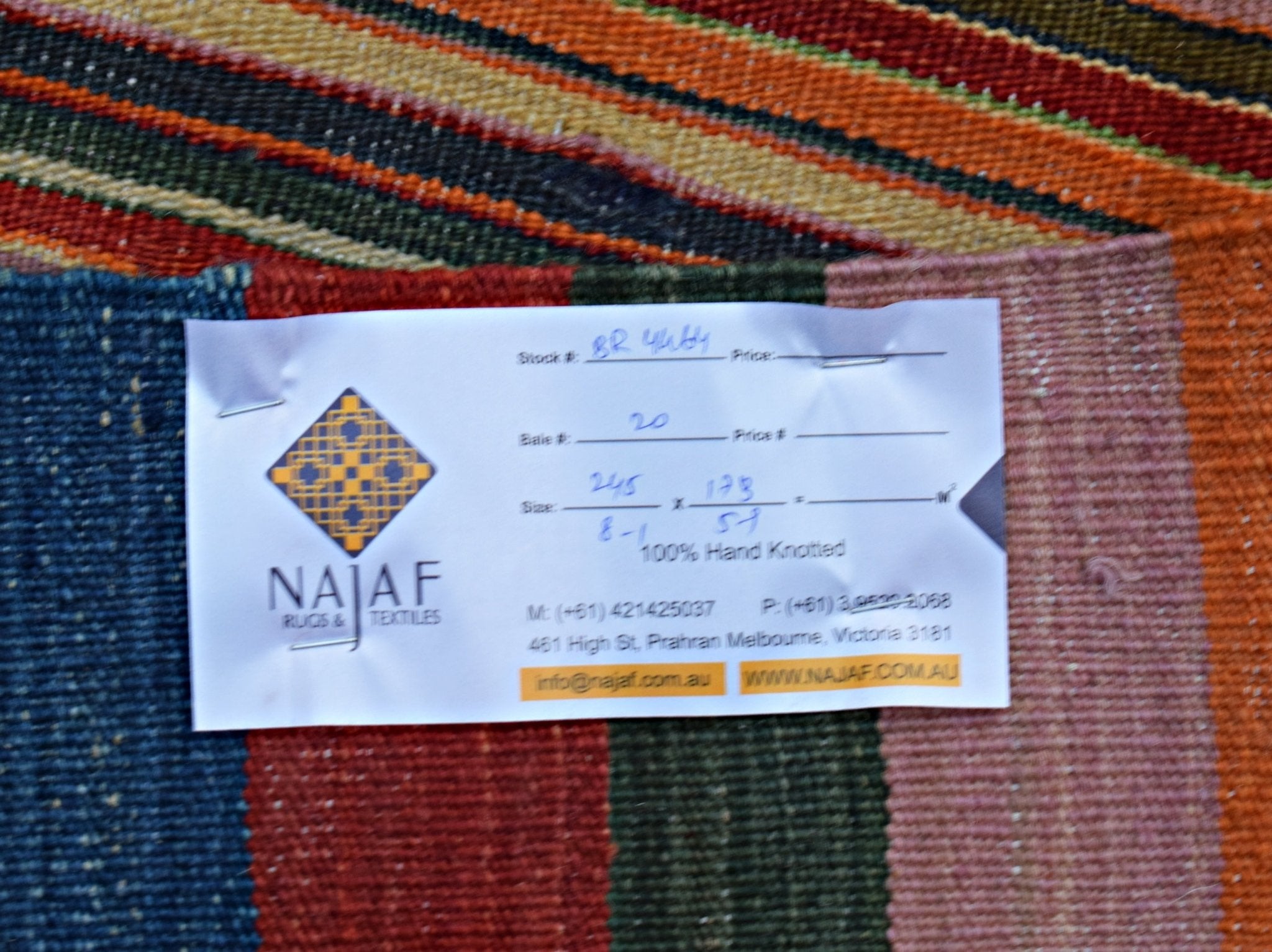 Handmade Afghan Maimana Kilim | 245 x 173 cm | 8'1" x 5'9" - Najaf Rugs & Textile