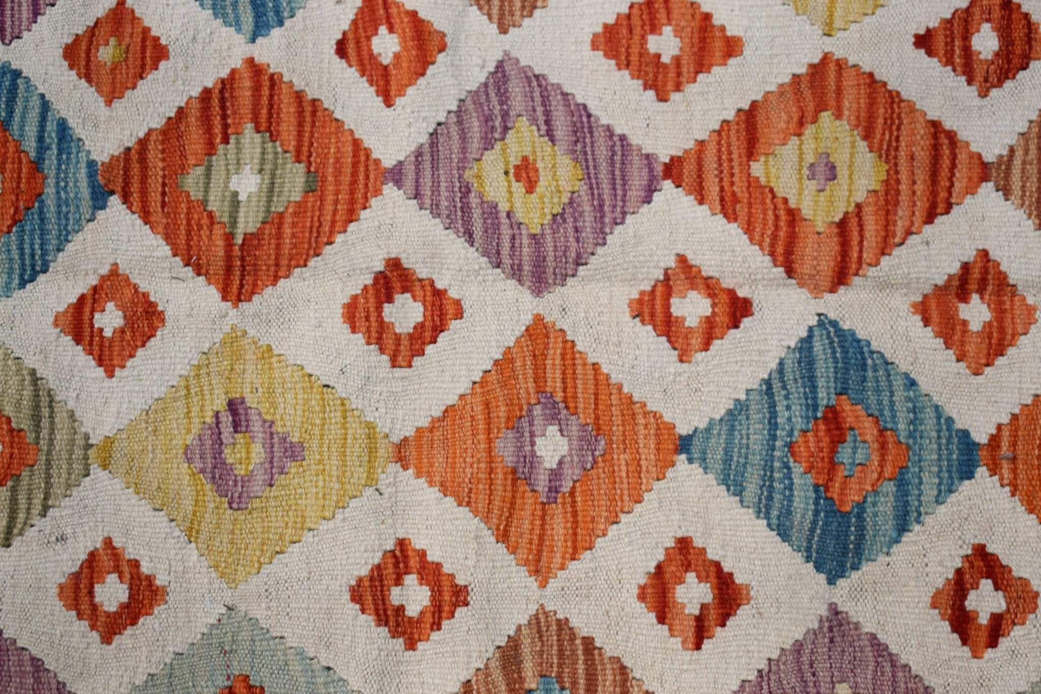 Handmade Afghan Maimana Kilim | 247 x 176 cm | 8'2" x 5'9" - Najaf Rugs & Textile