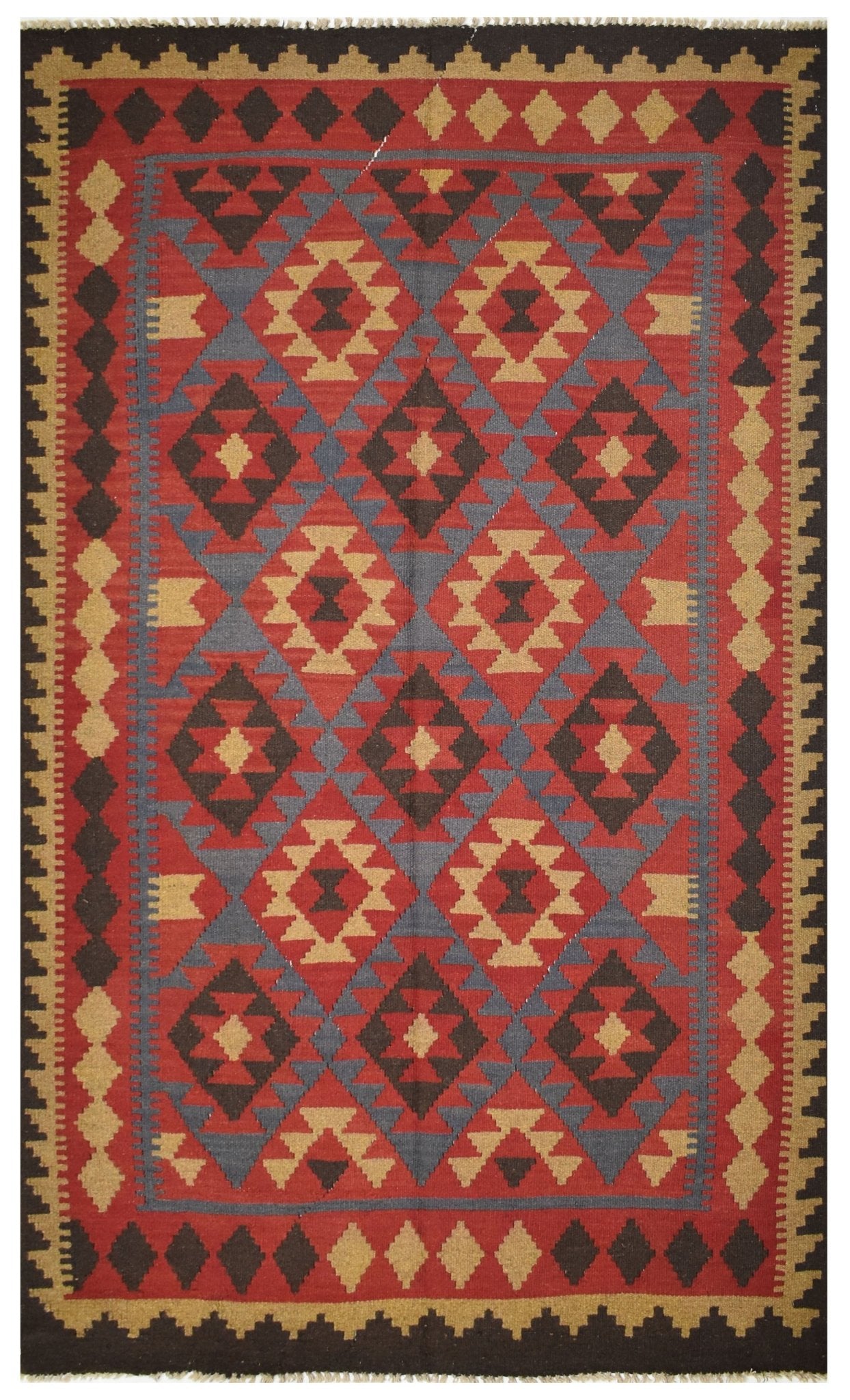 Handmade Afghan Maimana Kilim | 248 x 150 cm | 8'1" x 4'9" - Najaf Rugs & Textile