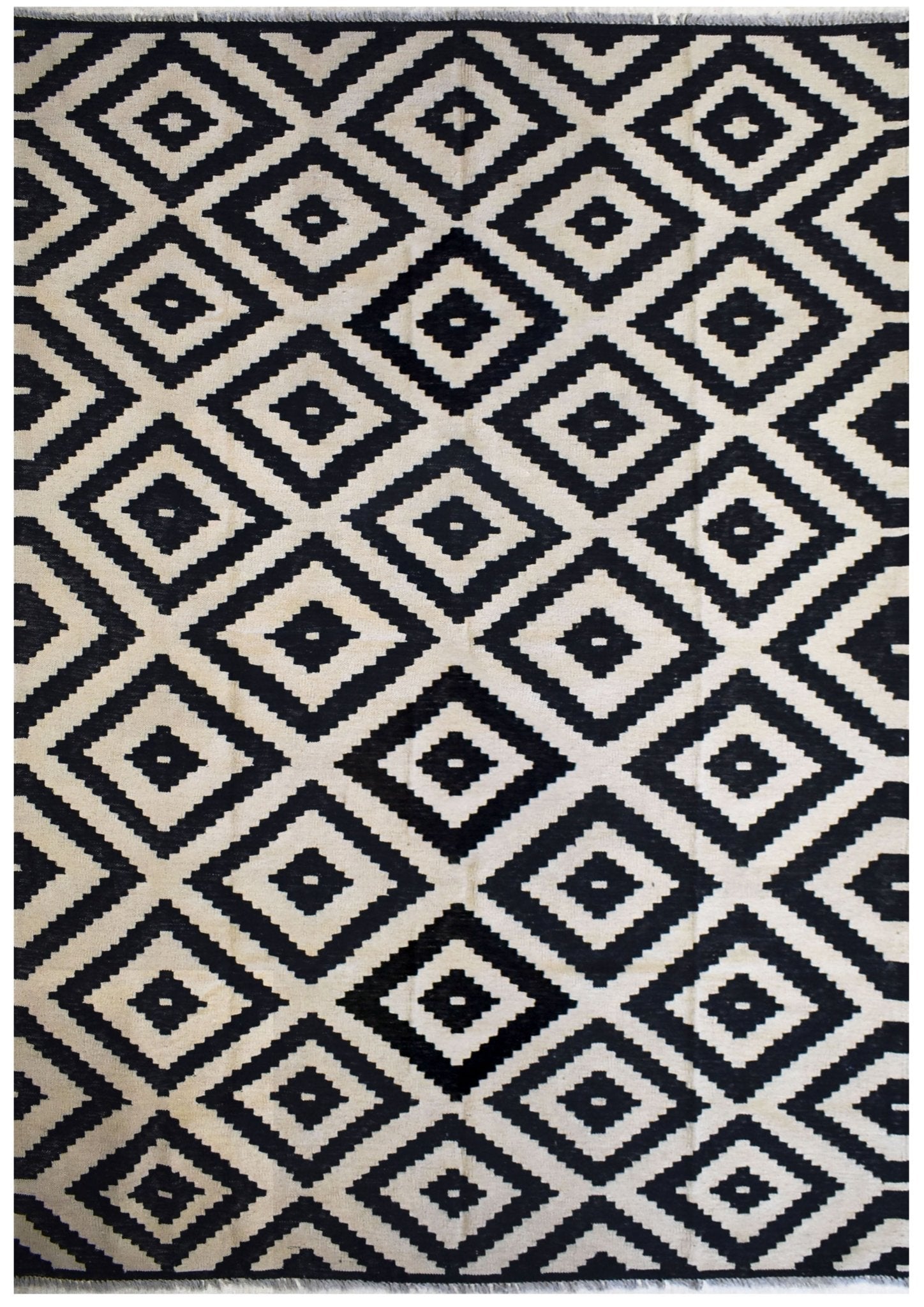 Handmade Afghan Maimana Kilim | 248 x 177 cm | 8'1" x 5'8" - Najaf Rugs & Textile