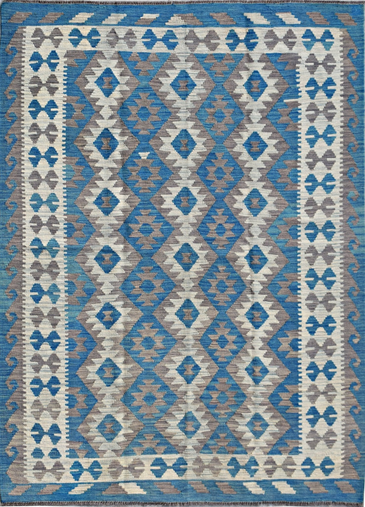 Handmade Afghan Maimana Kilim | 249 x 174 cm | 8'2" x 5'9" - Najaf Rugs & Textile