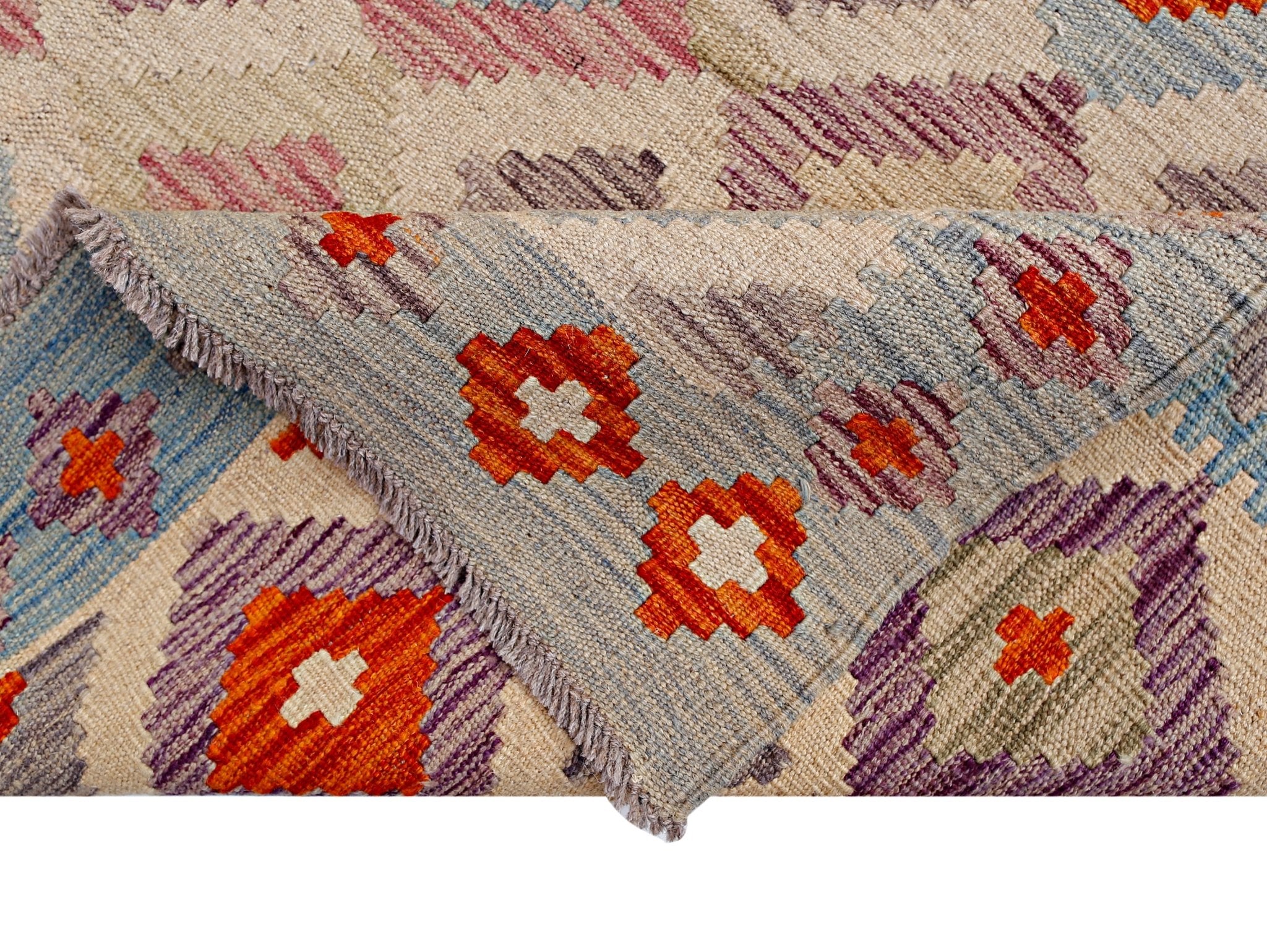 Handmade Afghan Maimana Kilim | 286 x 252 cm | 9'5" x 8'4" - Najaf Rugs & Textile