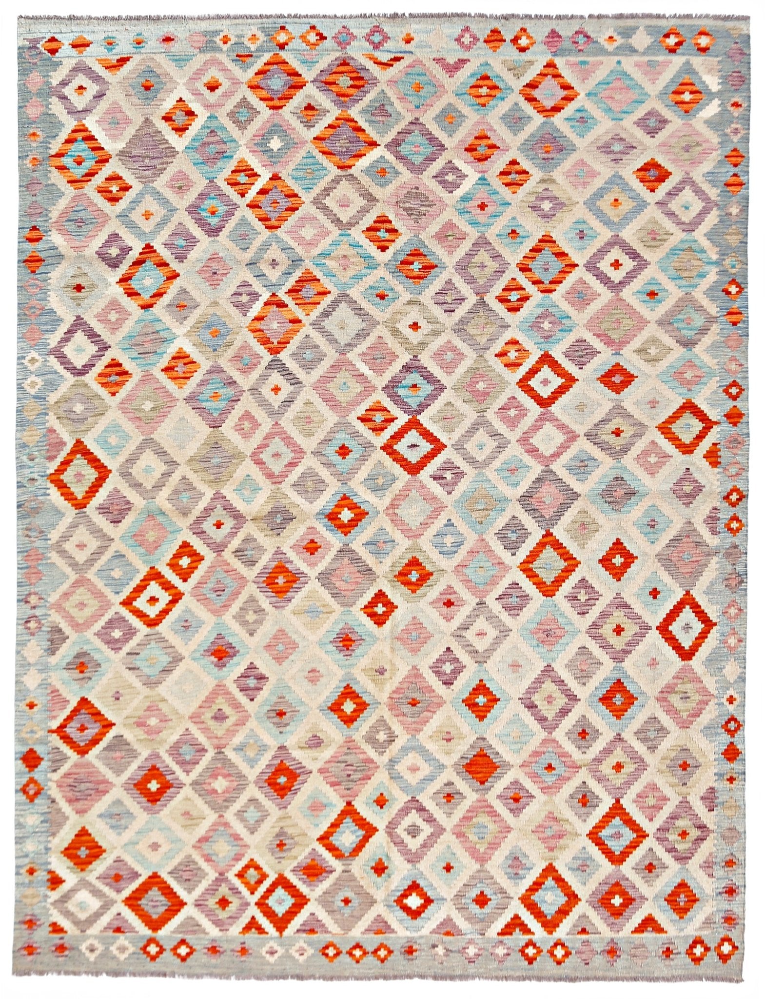 Handmade Afghan Maimana Kilim | 286 x 252 cm | 9'5" x 8'4" - Najaf Rugs & Textile