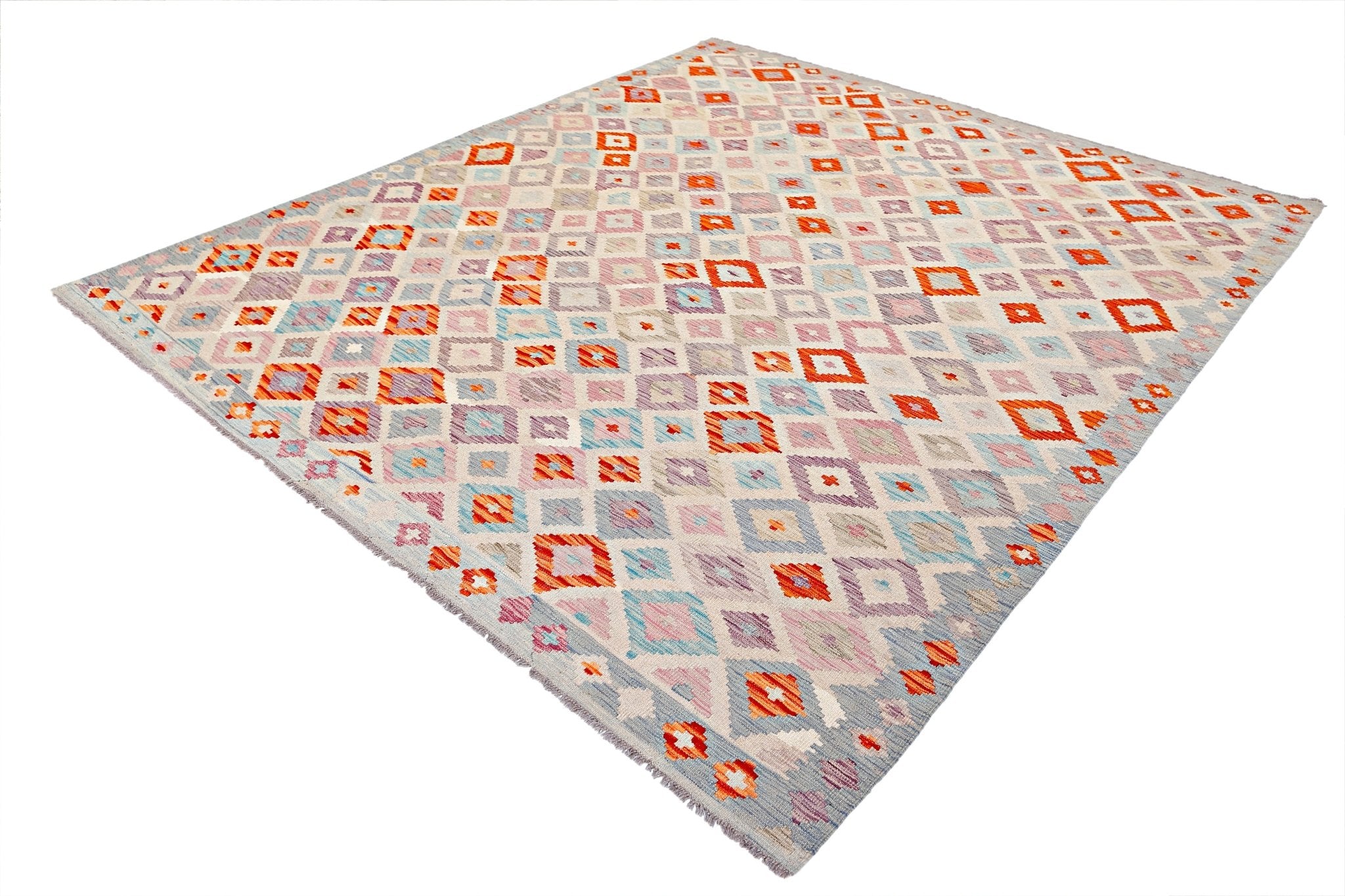 Handmade Afghan Maimana Kilim | 286 x 252 cm | 9'5" x 8'4" - Najaf Rugs & Textile