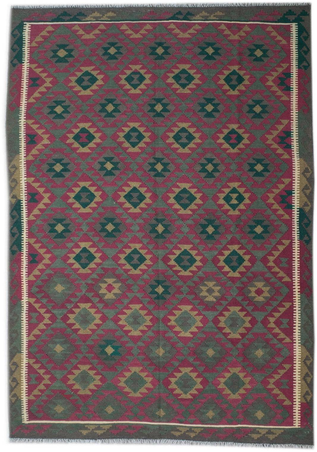 Handmade Afghan Maimana Kilim | 290 x 212 cm | 9'5" x 6'9" - Najaf Rugs & Textile