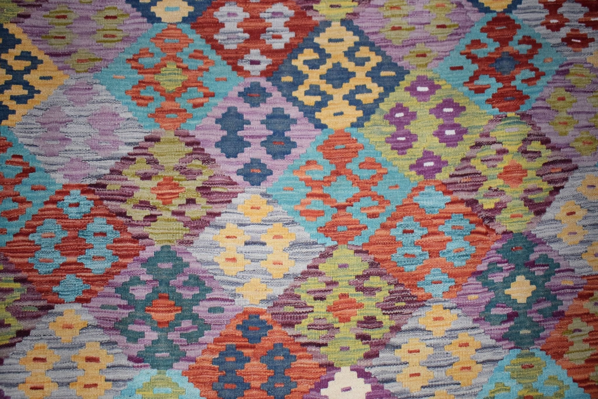 Handmade Afghan Maimana Kilim | 291 x 204 cm | 9'7" x 6'8" - Najaf Rugs & Textile