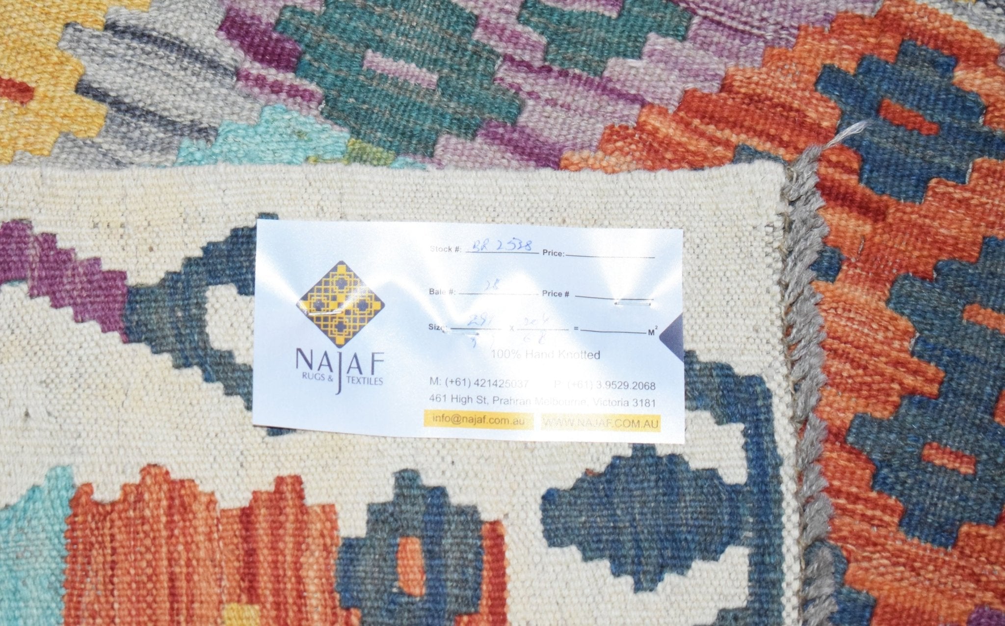 Handmade Afghan Maimana Kilim | 291 x 204 cm | 9'7" x 6'8" - Najaf Rugs & Textile