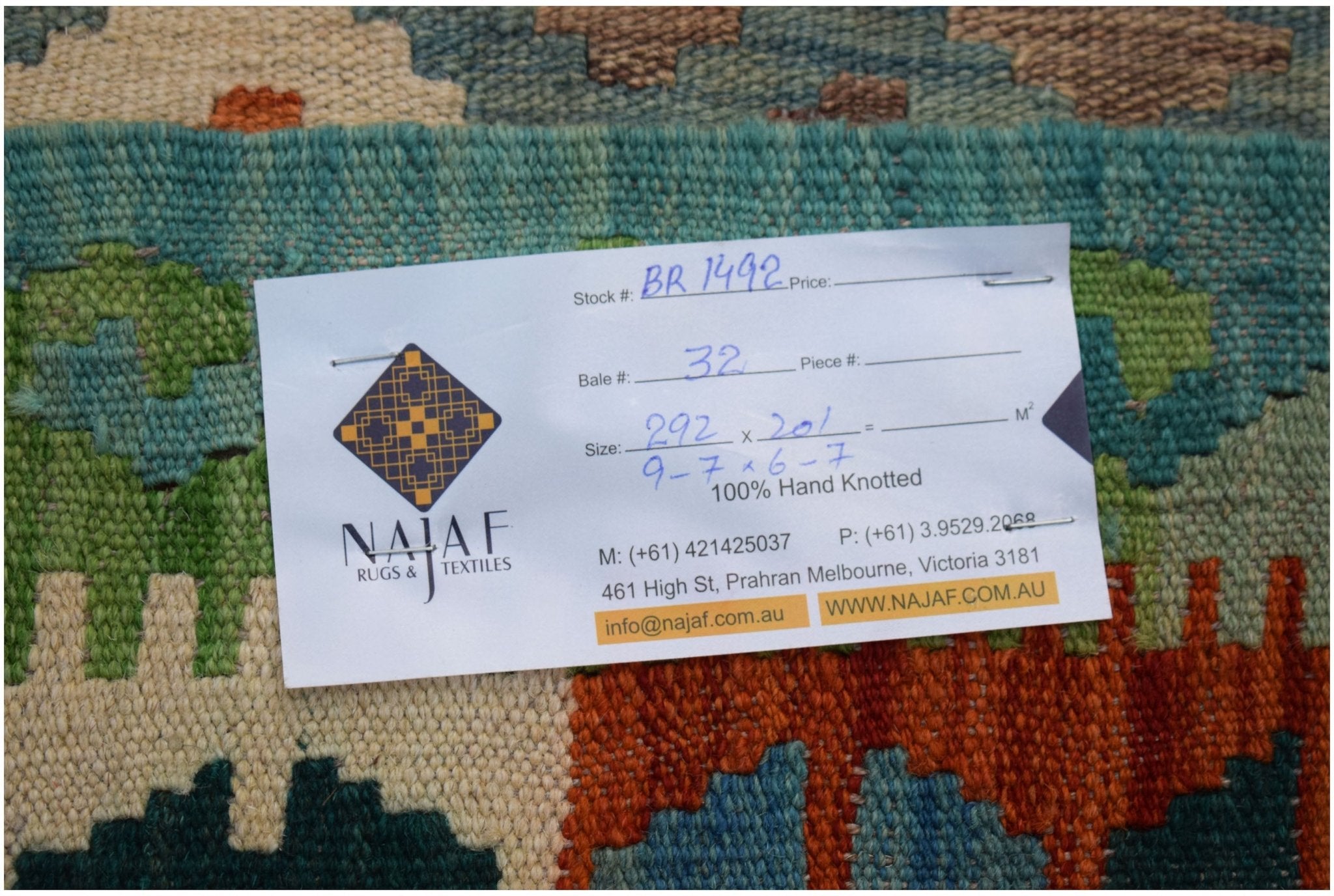 Handmade Afghan Maimana Kilim | 292 x 201 cm | 9'7" x 6'7" - Najaf Rugs & Textile