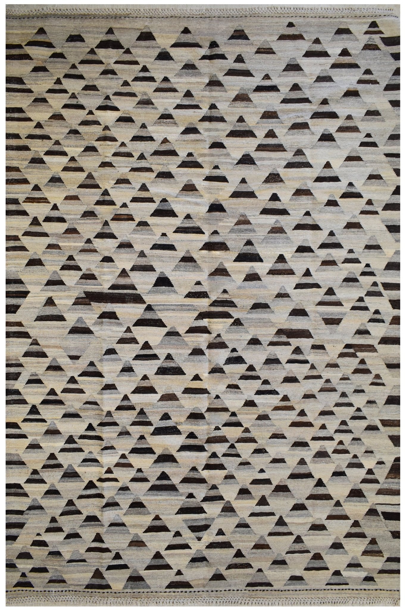 Handmade Afghan Maimana Kilim | 292 x 201 cm | 9'8" x 6'6" - Najaf Rugs & Textile