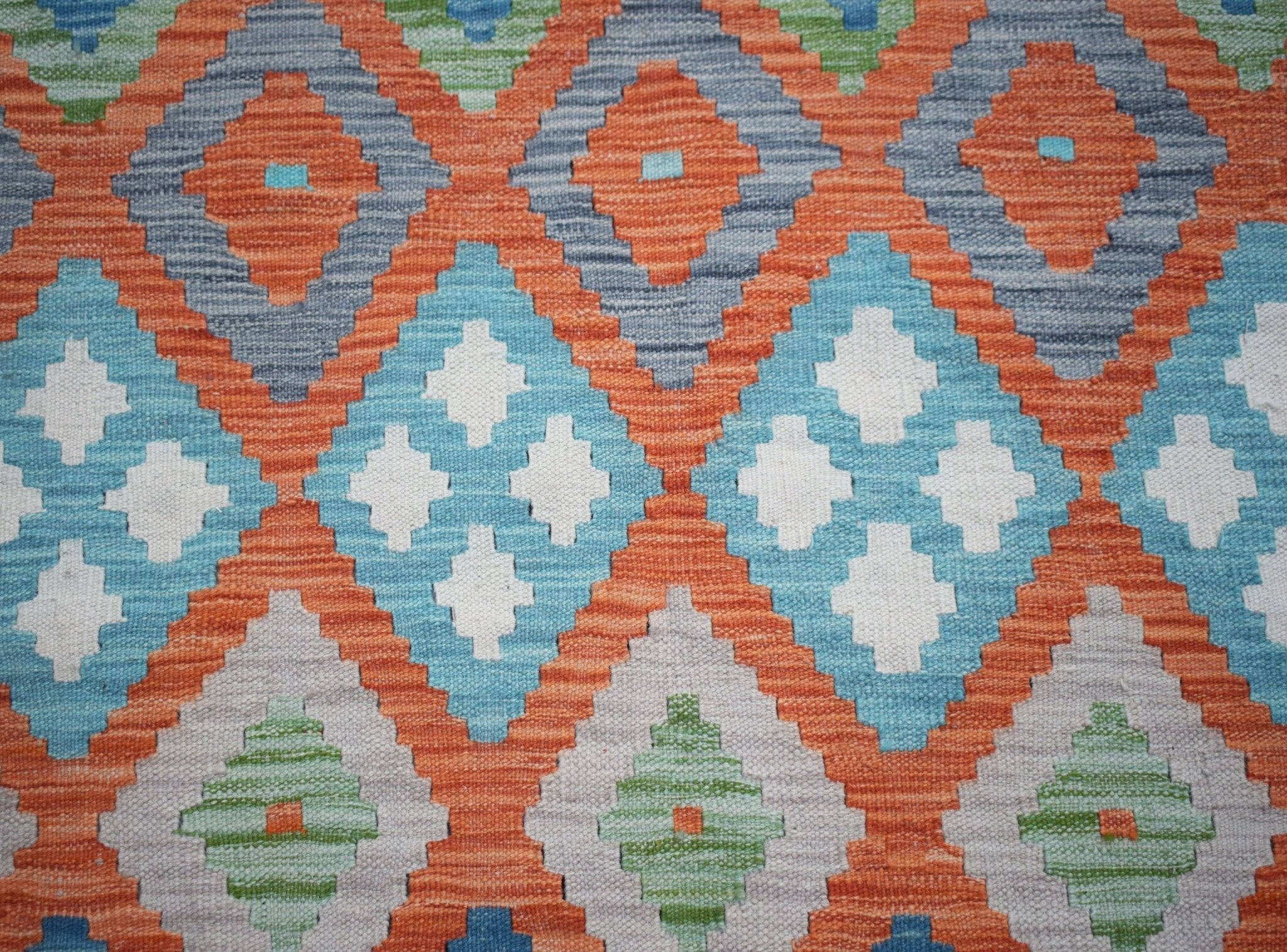 Handmade Afghan Maimana Kilim | 292 x 203 cm | 9'7" x 6'8" - Najaf Rugs & Textile