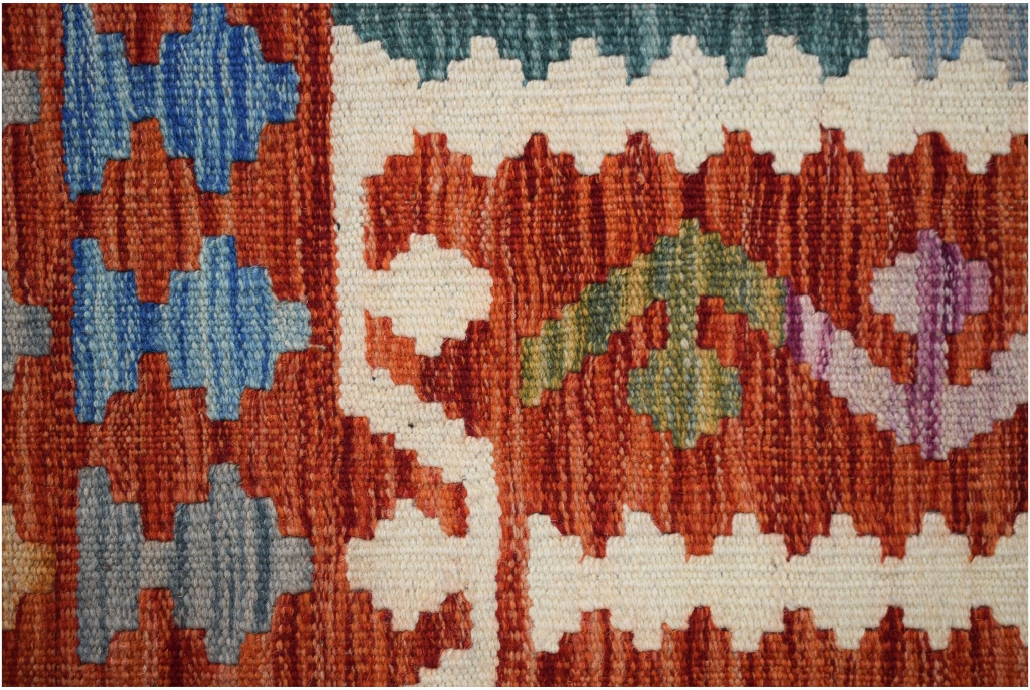 Handmade Afghan Maimana Kilim | 292 x 208 cm | 9'7" x 6'7" - Najaf Rugs & Textile