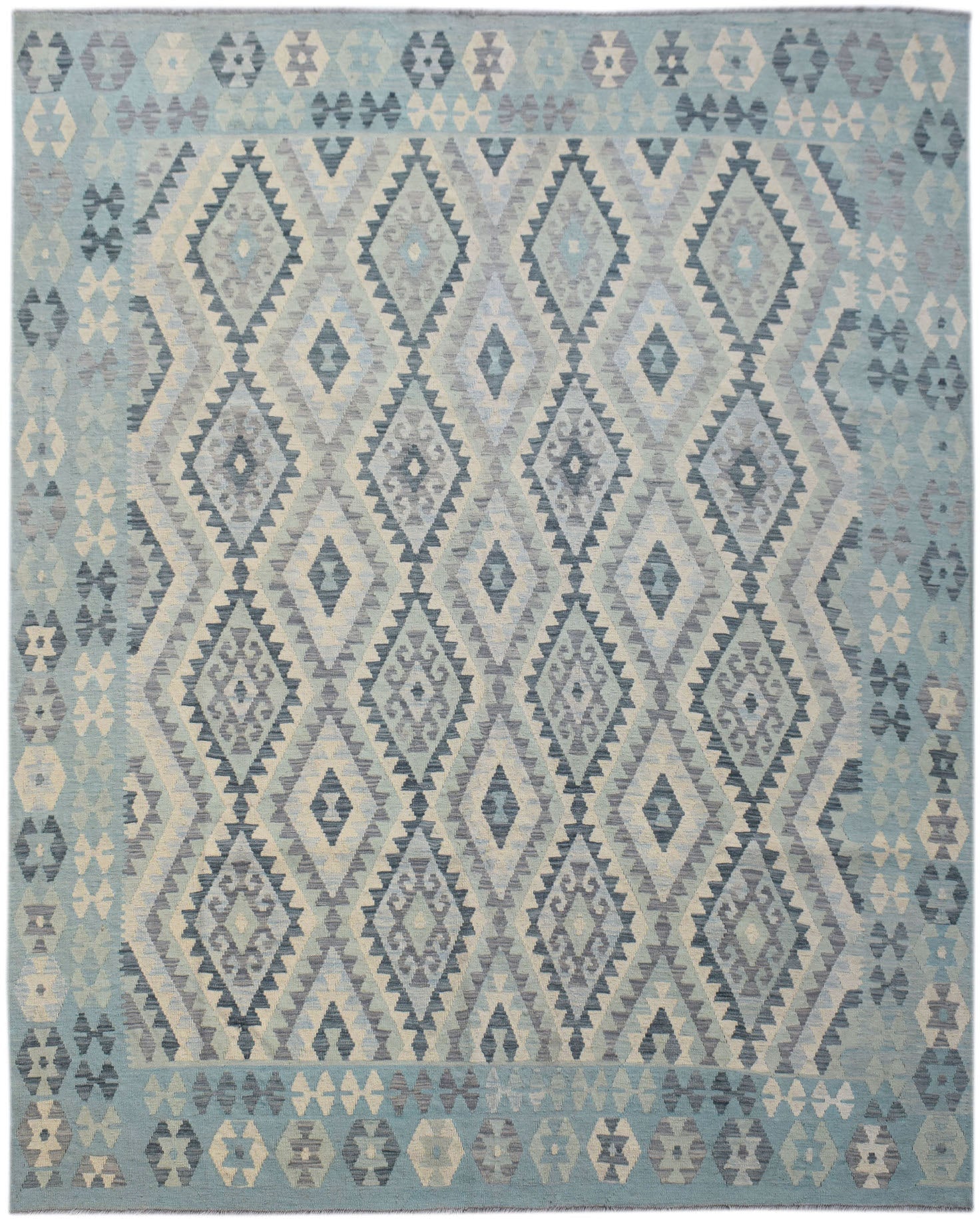 Handmade Afghan Maimana Kilim | 292 x 257 cm | 9'7" x 8'5" - Najaf Rugs & Textile