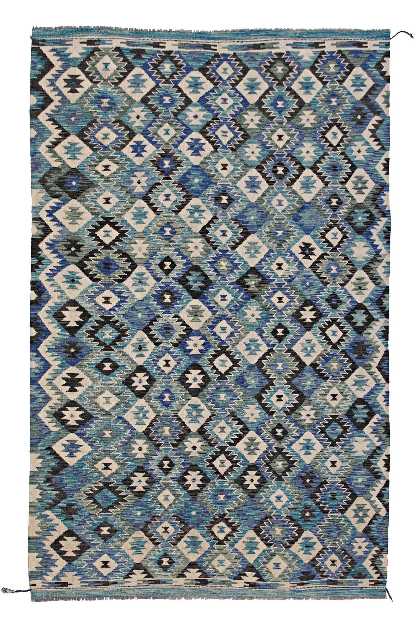 Handmade Afghan Maimana Kilim | 293 x 197 cm | 9'8" x 6'6" - Najaf Rugs & Textile