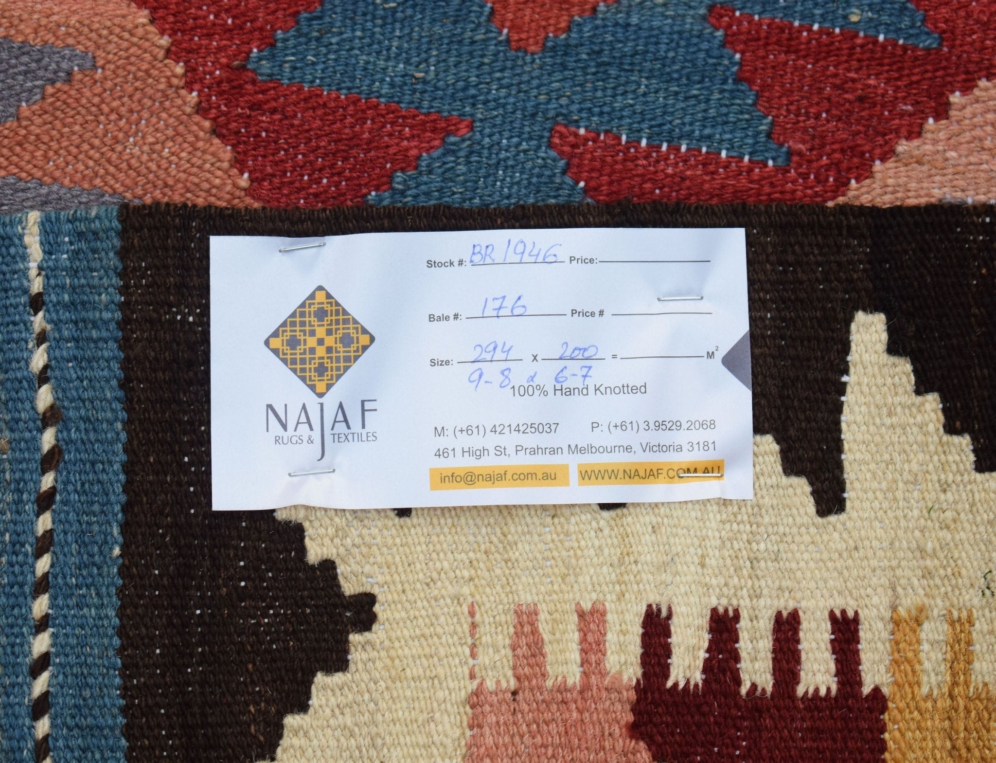 Handmade Afghan Maimana Kilim | 294 x 200 cm | 9'8" x 6'7" - Najaf Rugs & Textile