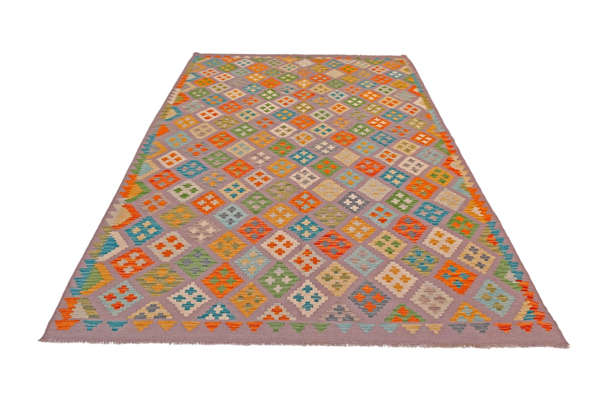 Handmade Afghan Maimana Kilim | 296 x 203 cm | 9'9" x 6'8" - Najaf Rugs & Textile