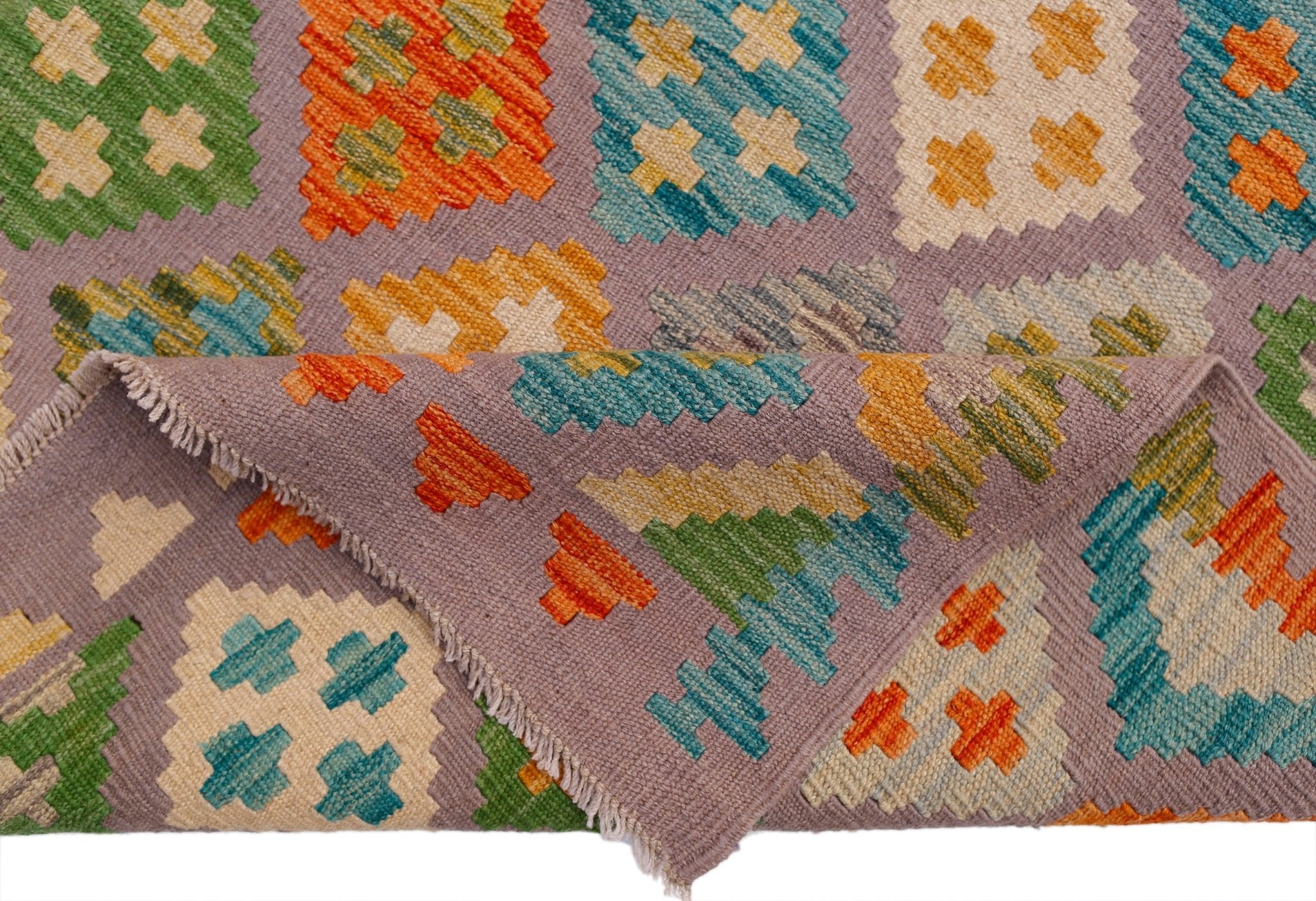 Handmade Afghan Maimana Kilim | 296 x 203 cm | 9'9" x 6'8" - Najaf Rugs & Textile