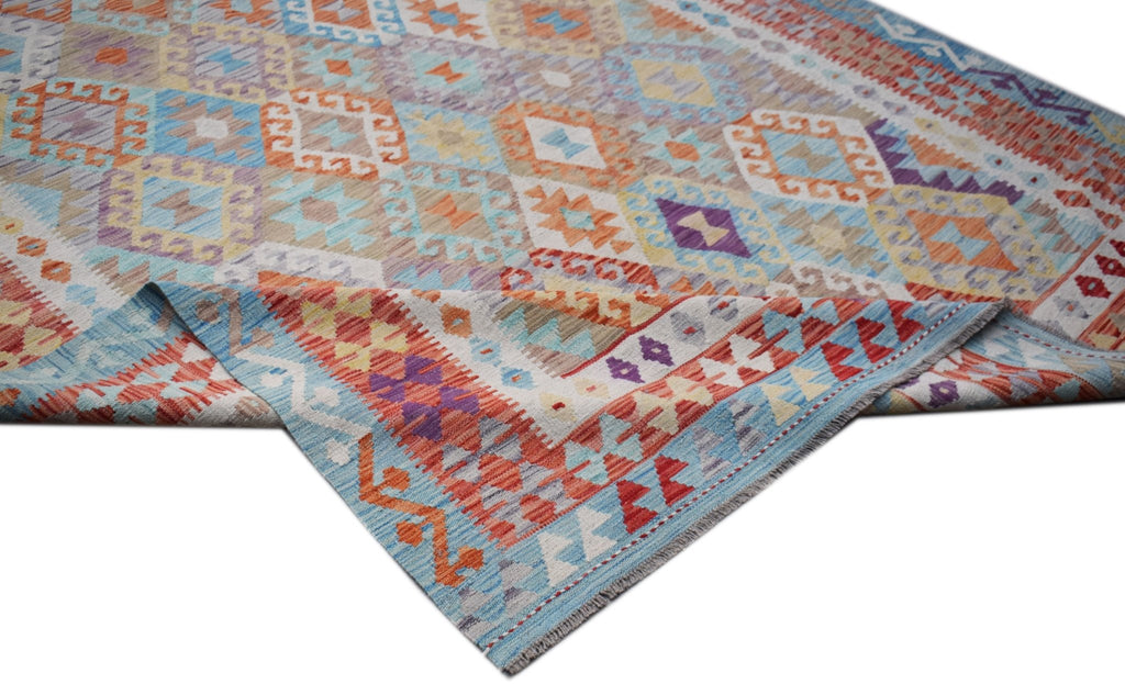 Handmade Afghan Maimana Kilim | 298 x 212 cm | 9'10" x 7'10" - Najaf Rugs & Textile