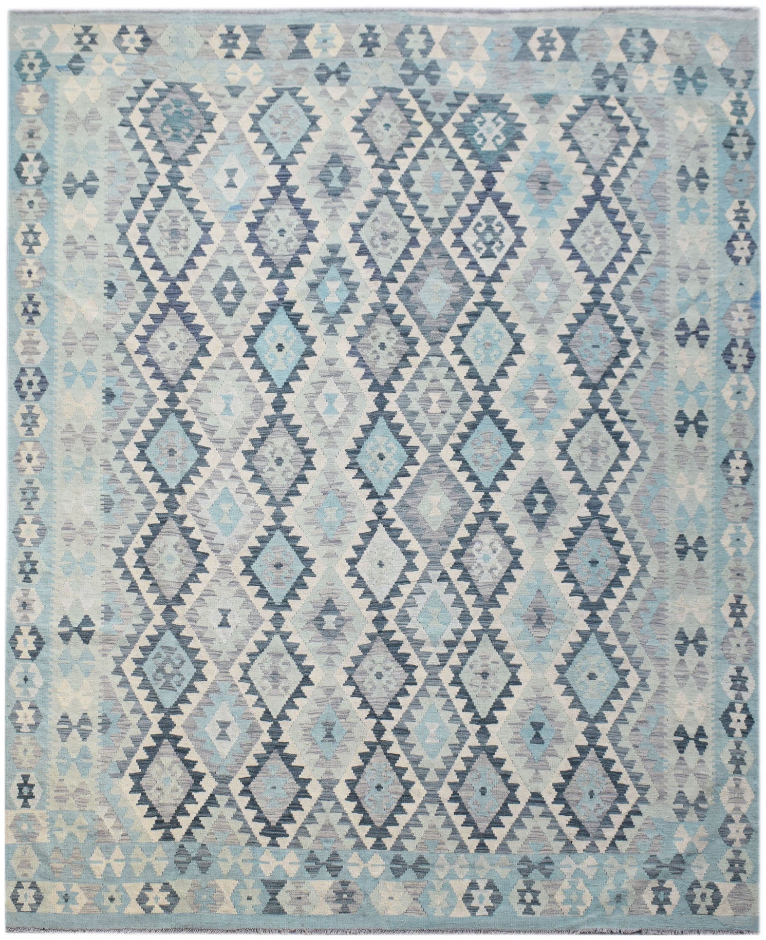Handmade Afghan Maimana Kilim | 302 x 256 cm | 9'11" x 8'5" - Najaf Rugs & Textile