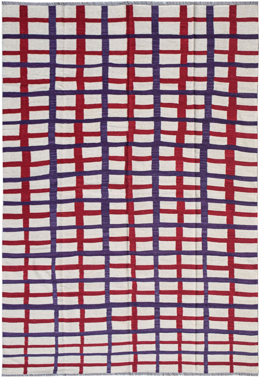 Handmade Afghan Maimana Kilim | 304 x 201 cm | 9'11" x 6'7" - Najaf Rugs & Textile