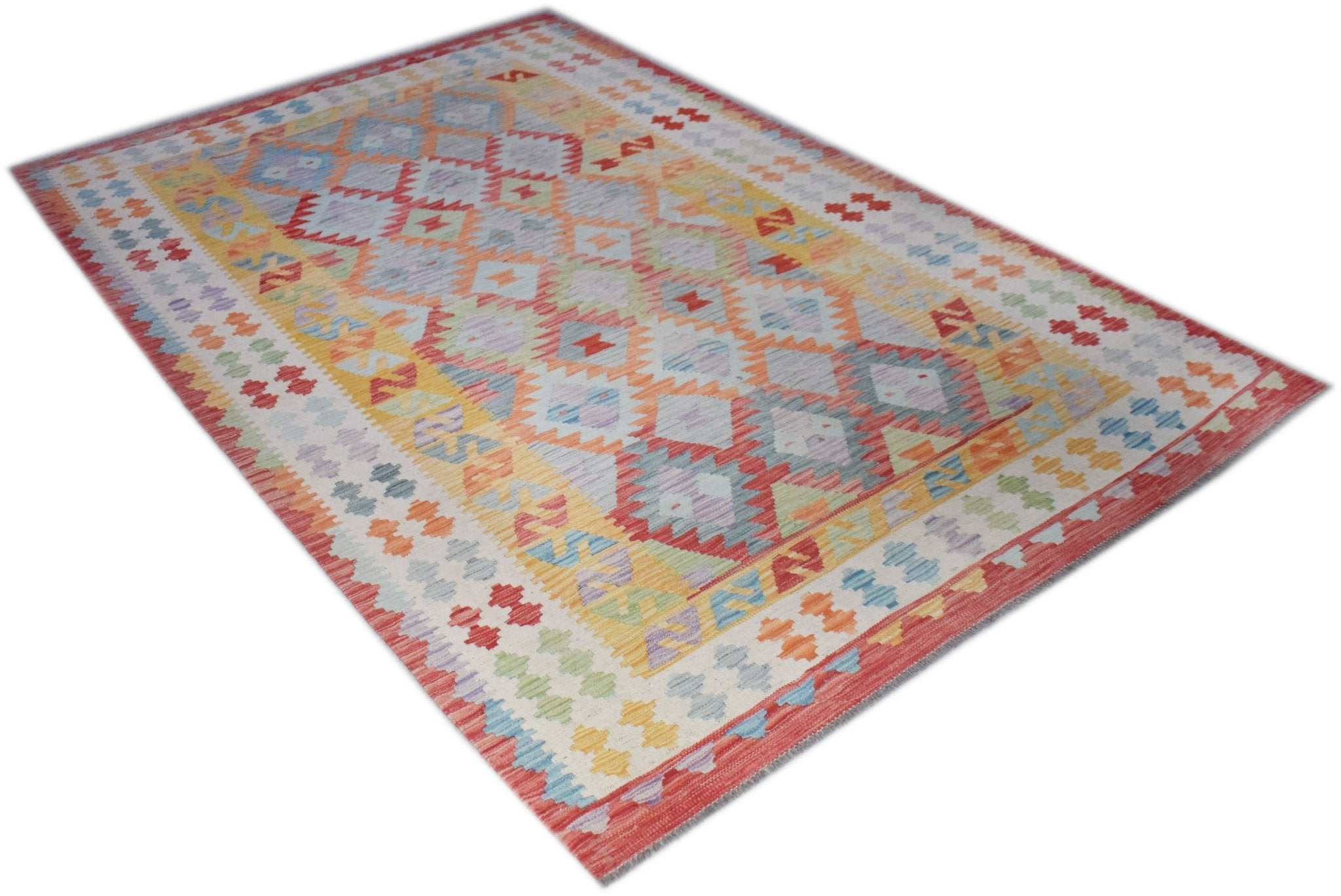 Handmade Afghan Maimana Kilim | 306 x 200 cm | 10'1" x 6'7" - Najaf Rugs & Textile