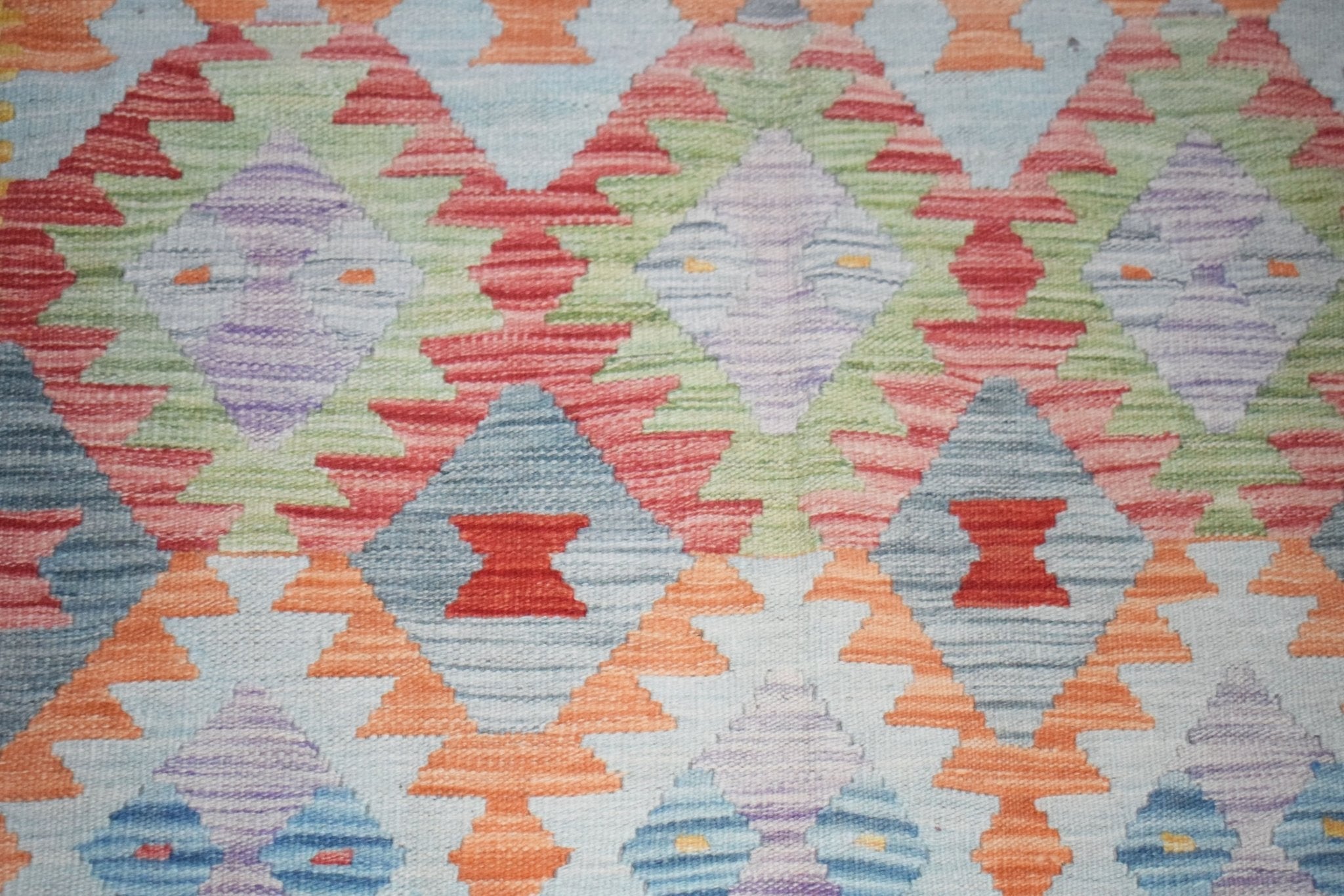 Handmade Afghan Maimana Kilim | 306 x 200 cm | 10'1" x 6'7" - Najaf Rugs & Textile